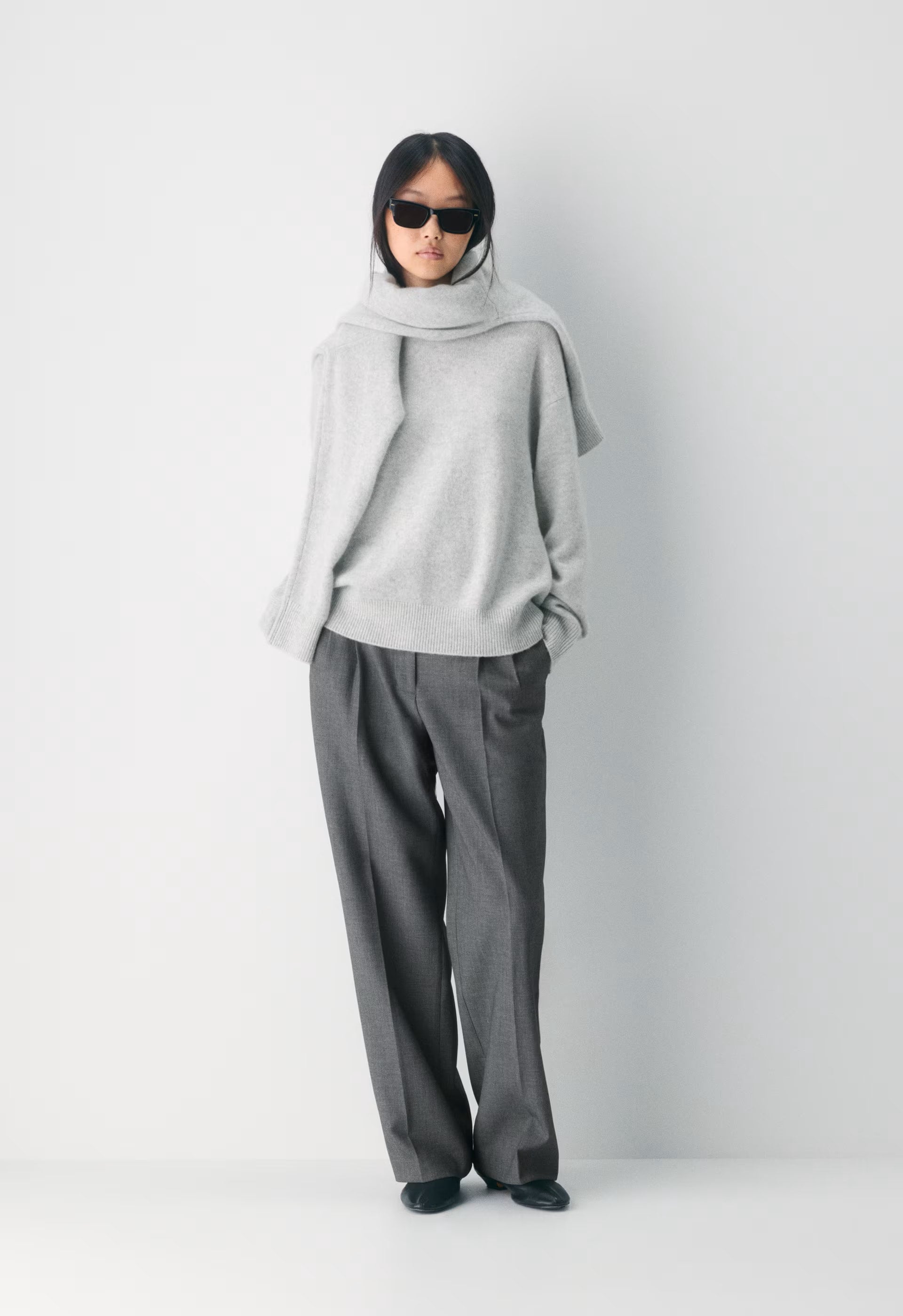 Essential Cashmere Relic Sweater - HEATHER CHROME