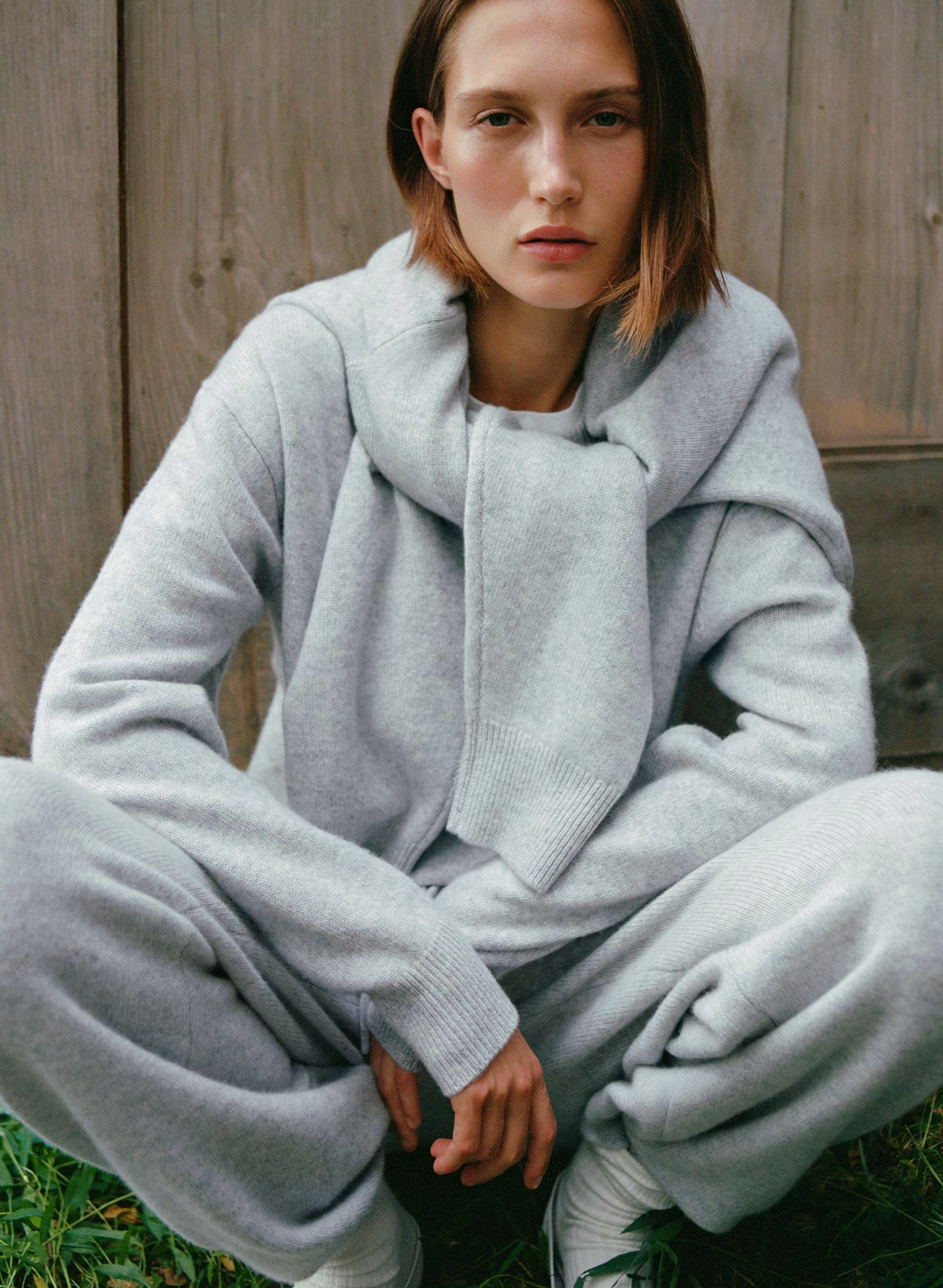 Essential Cashmere Relic Sweater - HEATHER CHROME