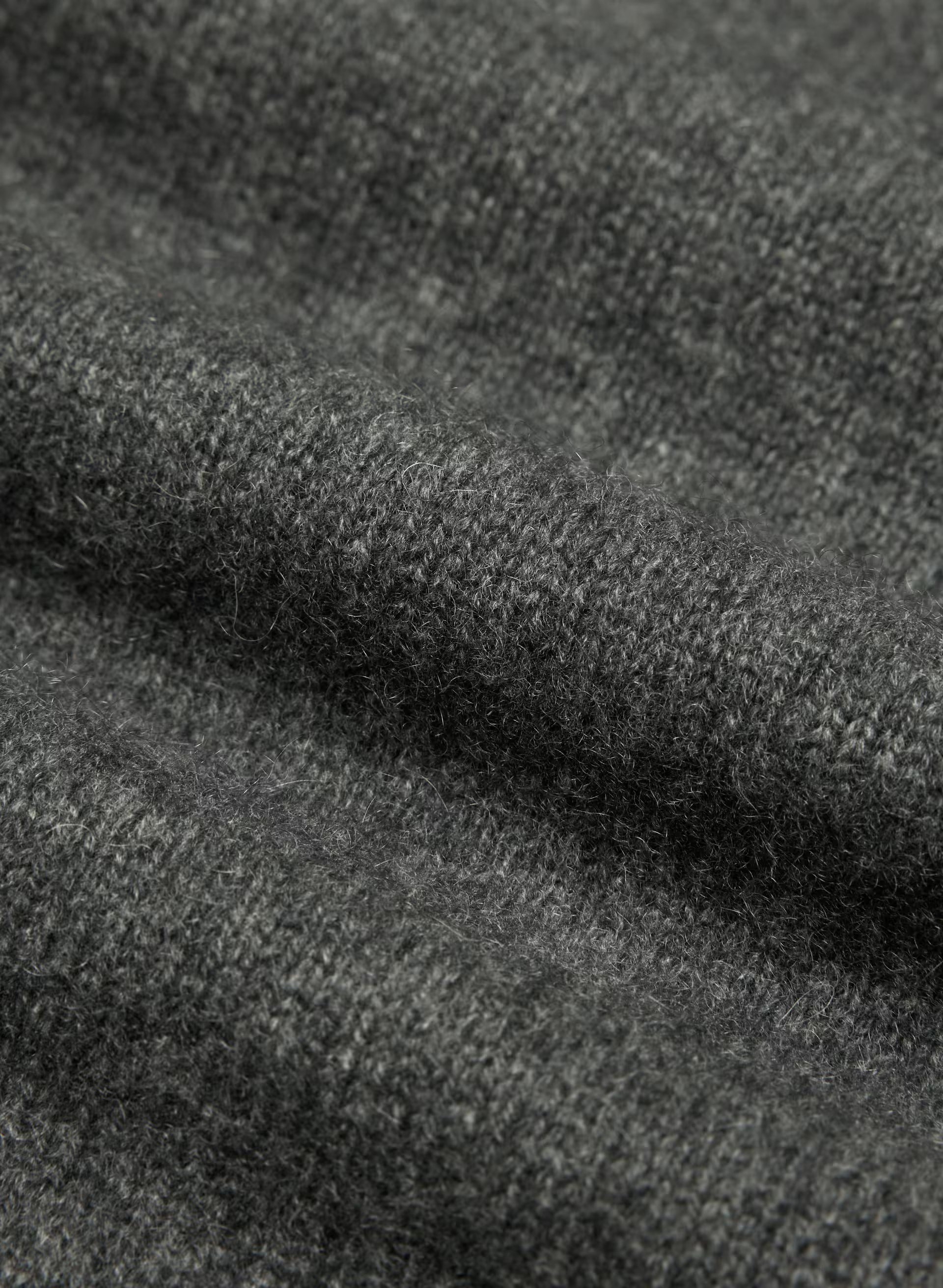 Essential Cashmere Relic Sweater - HEATHER CHARCOAL