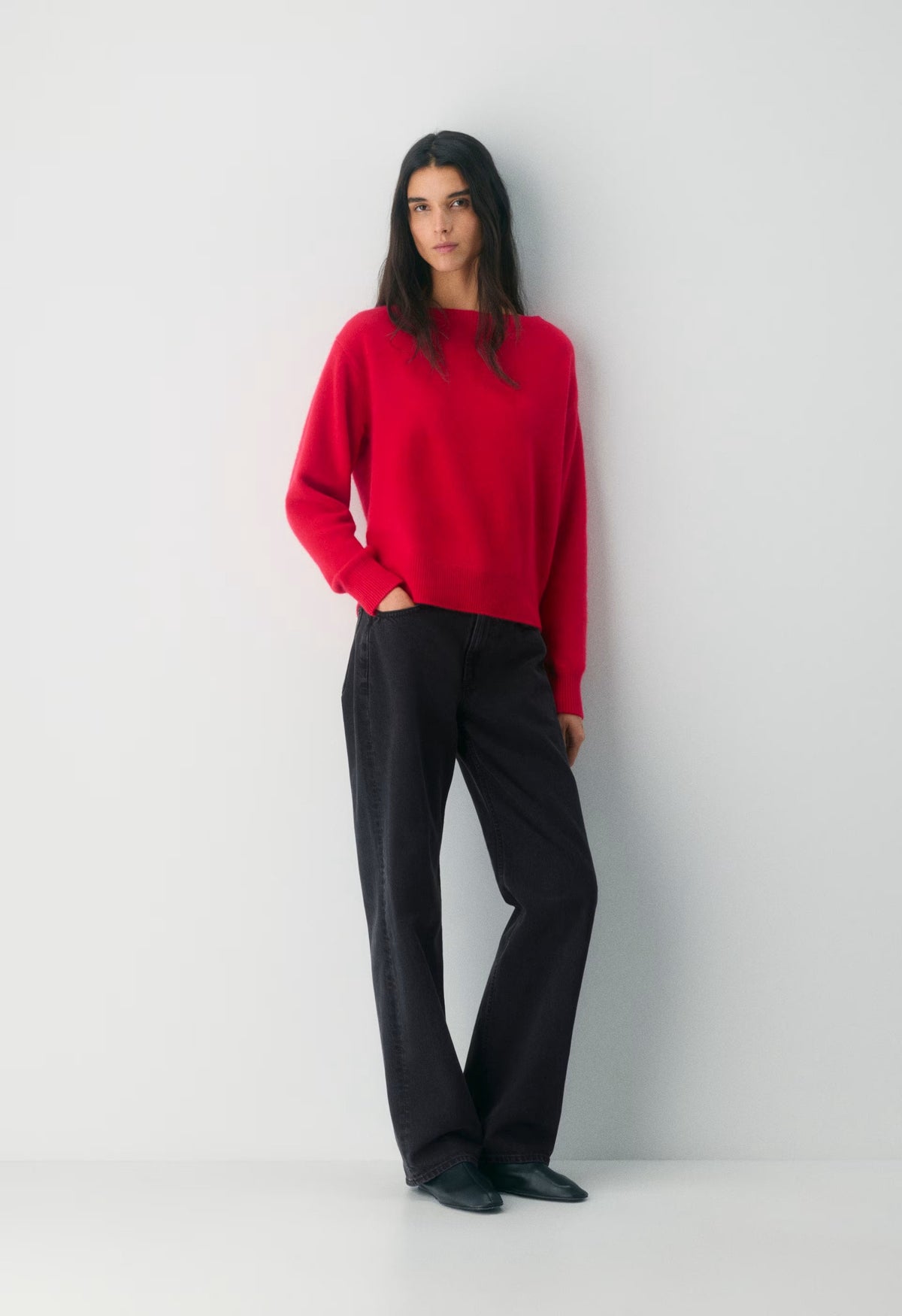 Essential Cashmere Nuance Sweater - FLASHING RED