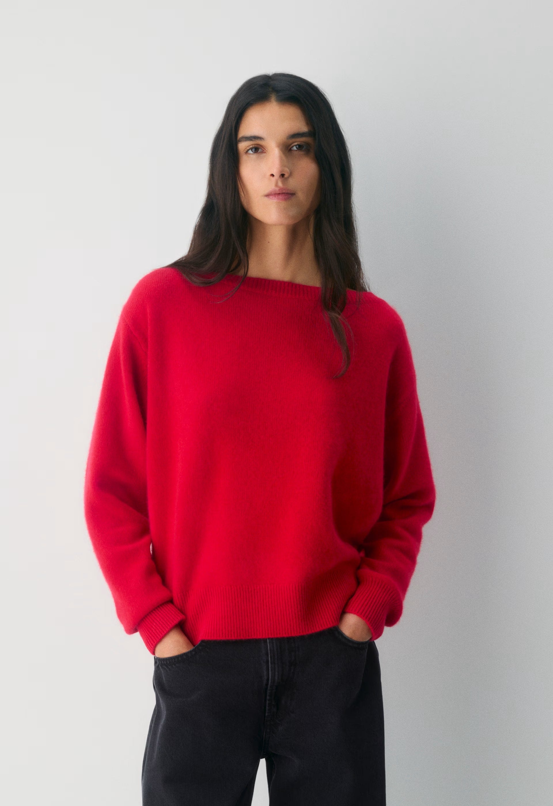 Essential Cashmere Nuance Sweater - FLASHING RED