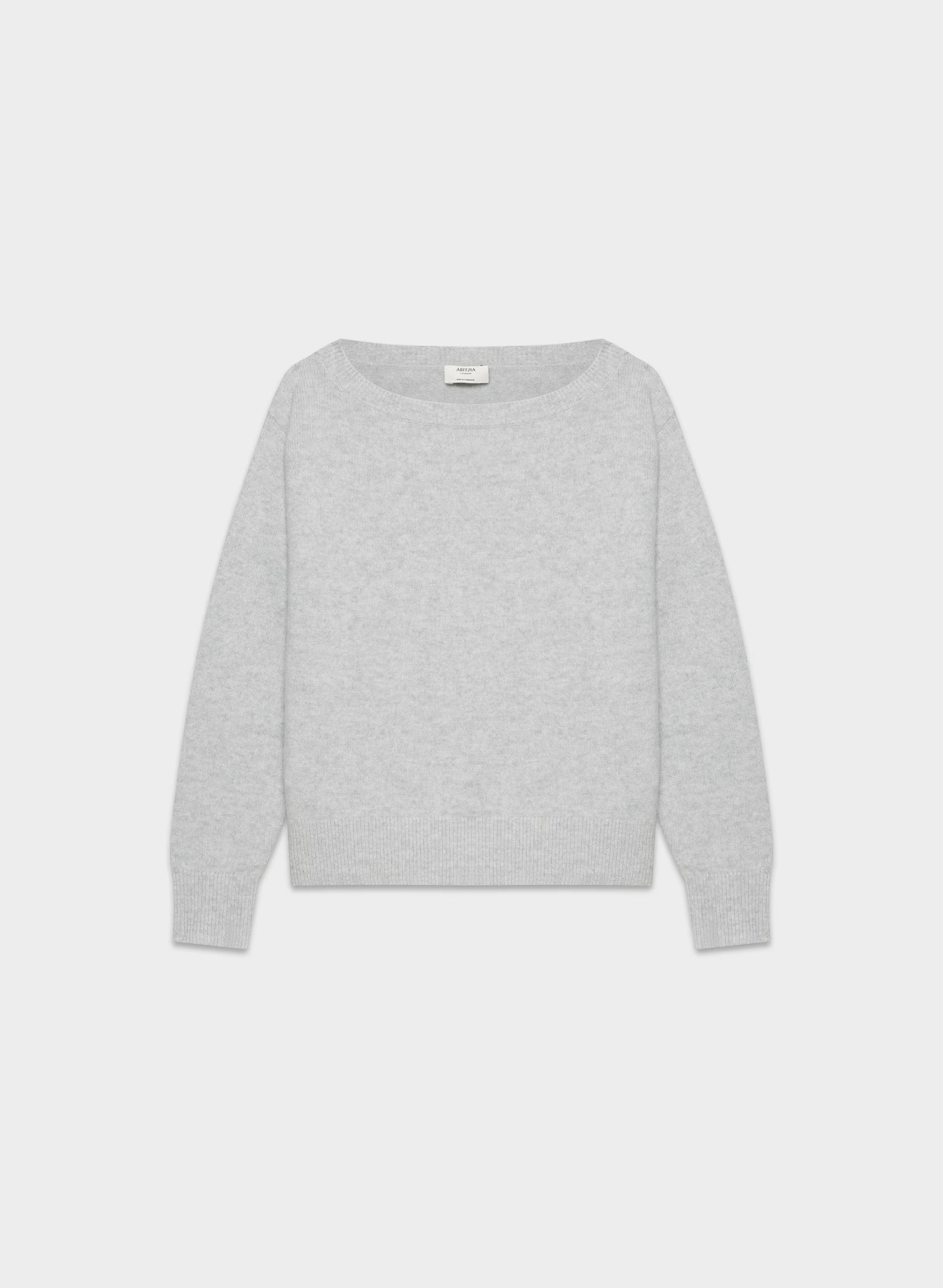 Essential Cashmere Nuance Sweater - HEATHER CHROME