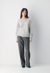 Essential Cashmere Nuance Sweater - HEATHER CHROME
