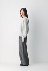 Essential Cashmere Nuance Sweater - HEATHER CHROME
