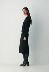 Bare Cashmere Laureate Cardigan - BLACK