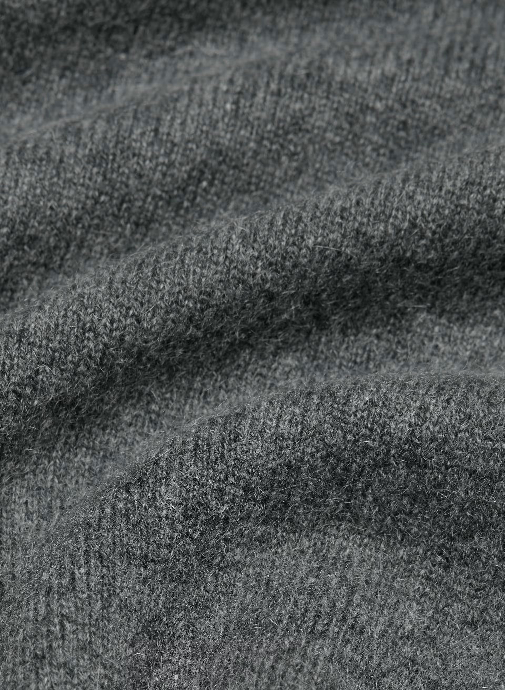 Bare Cashmere Laureate Cardigan - HEATHER CHARCOAL