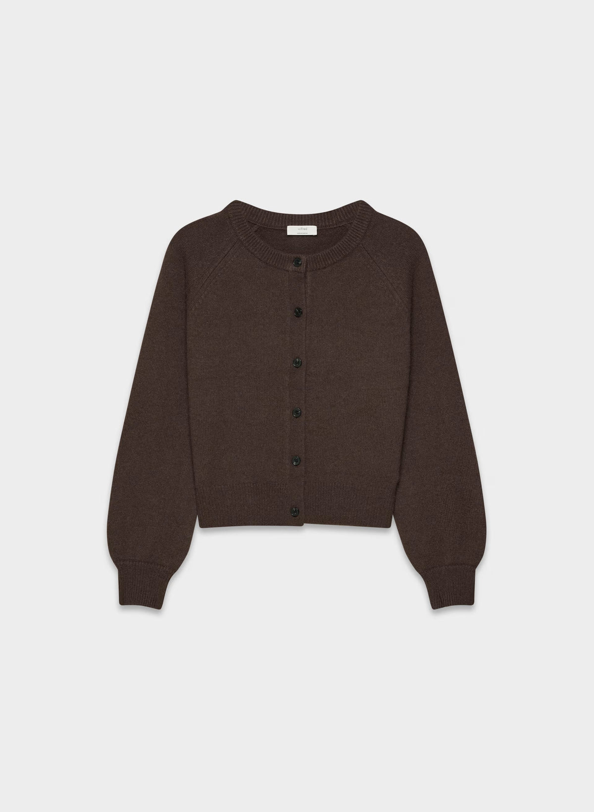 Essential Wool Cashmere London Cardigan - RICH MOCHA BROWN