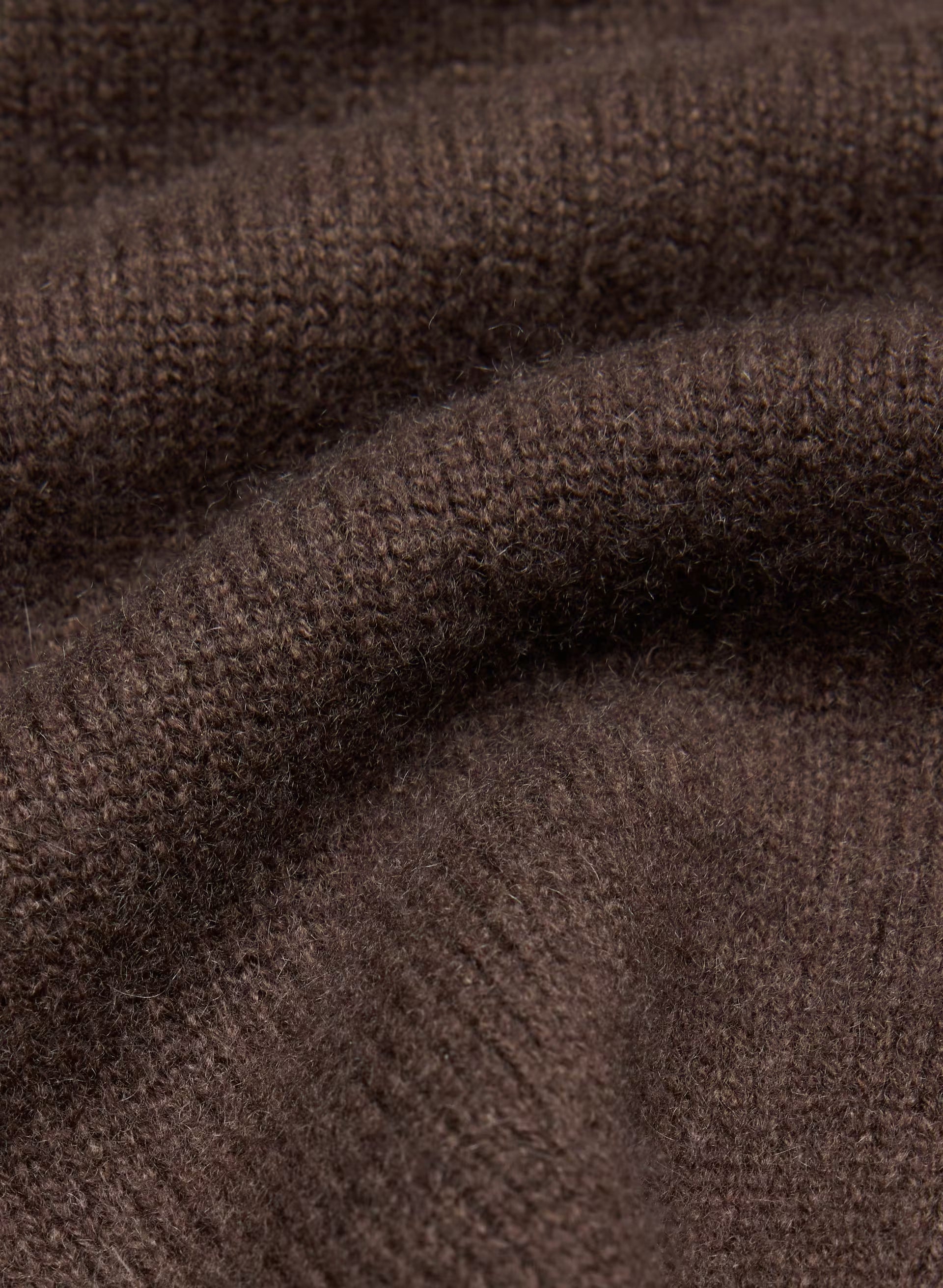 Essential Wool Cashmere London Cardigan - RICH MOCHA BROWN