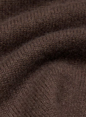 Essential Wool Cashmere London Cardigan - RICH MOCHA BROWN