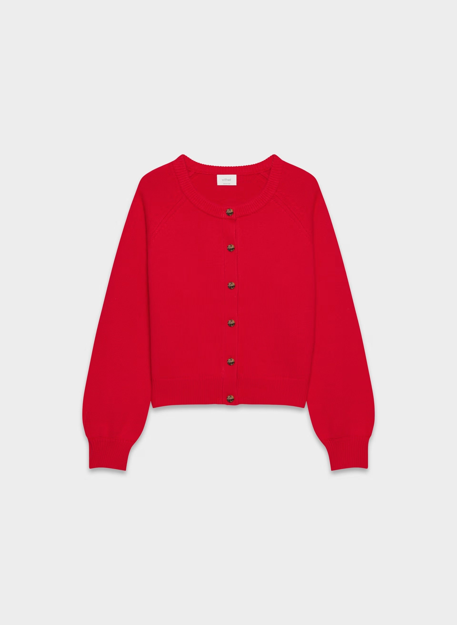 Essential Wool Cashmere London Cardigan - FLASHING RED