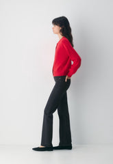 Essential Wool Cashmere London Cardigan - FLASHING RED