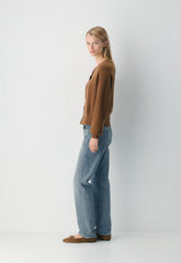 Essential Wool Cashmere London Cardigan - CHOCOLATIER BROWN