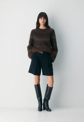 Harlow Sweater - DARK BROWN /MULTI