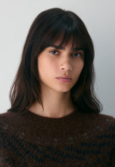 Harlow Sweater - DARK BROWN /MULTI