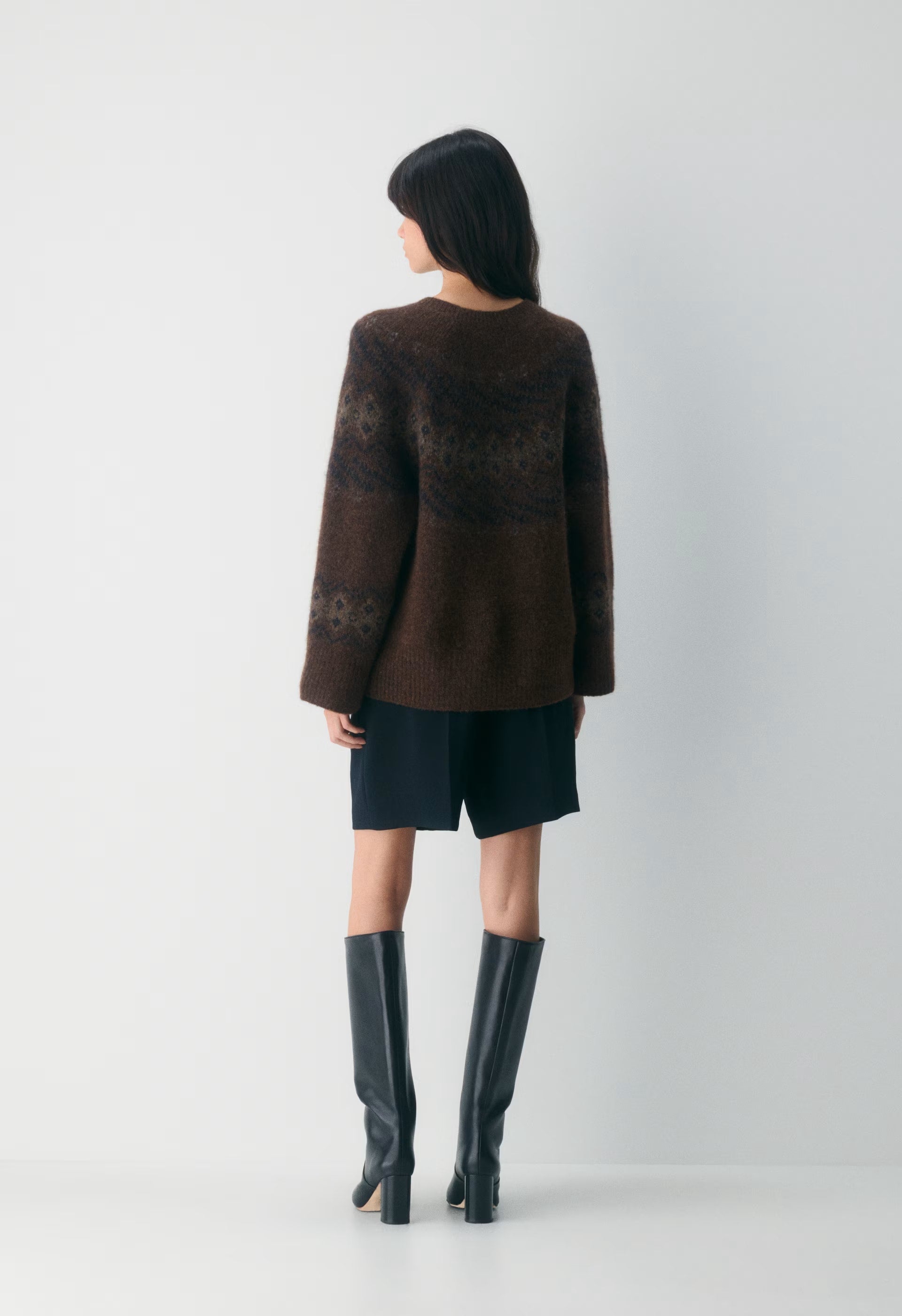Harlow Sweater - DARK BROWN /MULTI