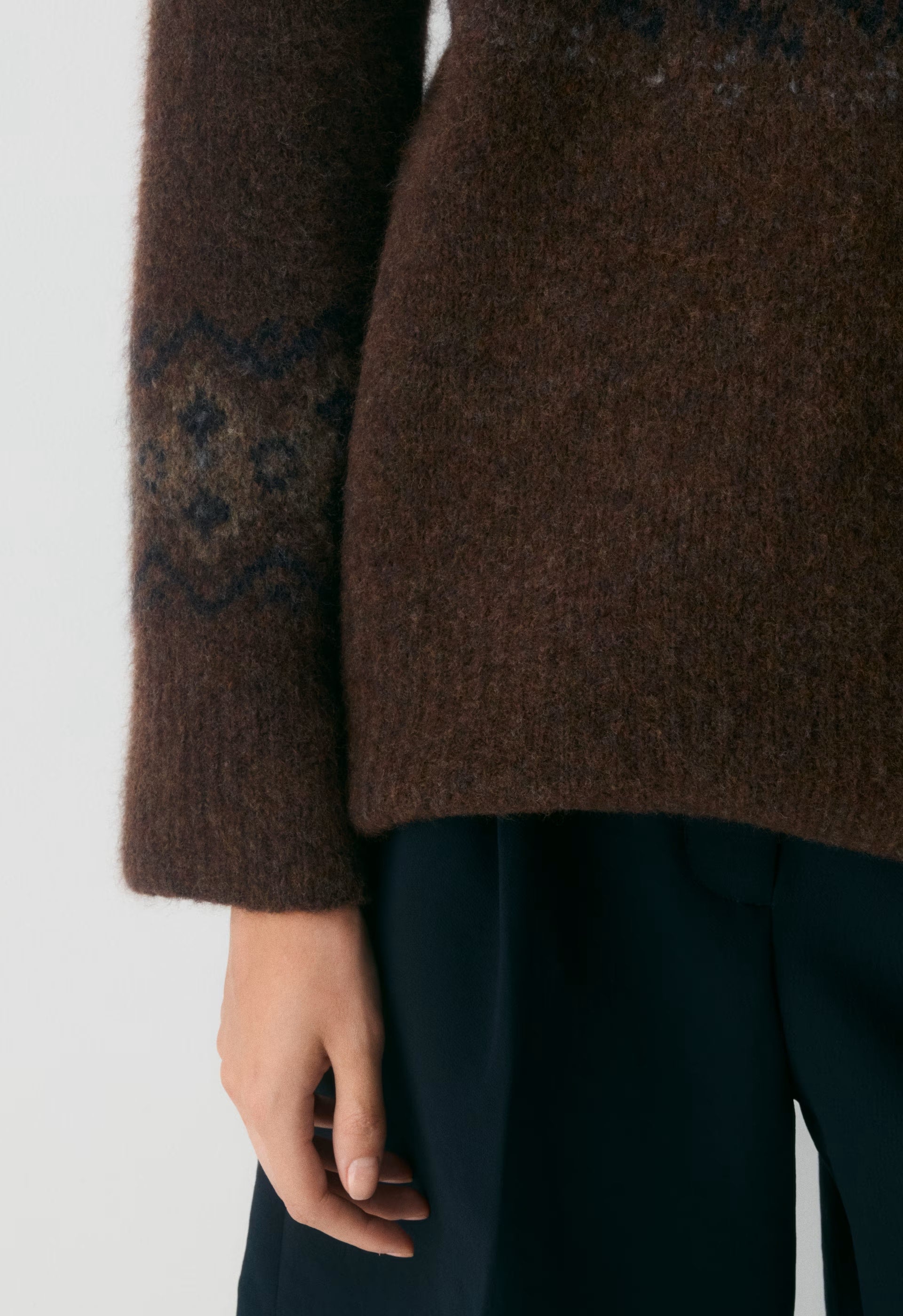 Harlow Sweater - DARK BROWN /MULTI