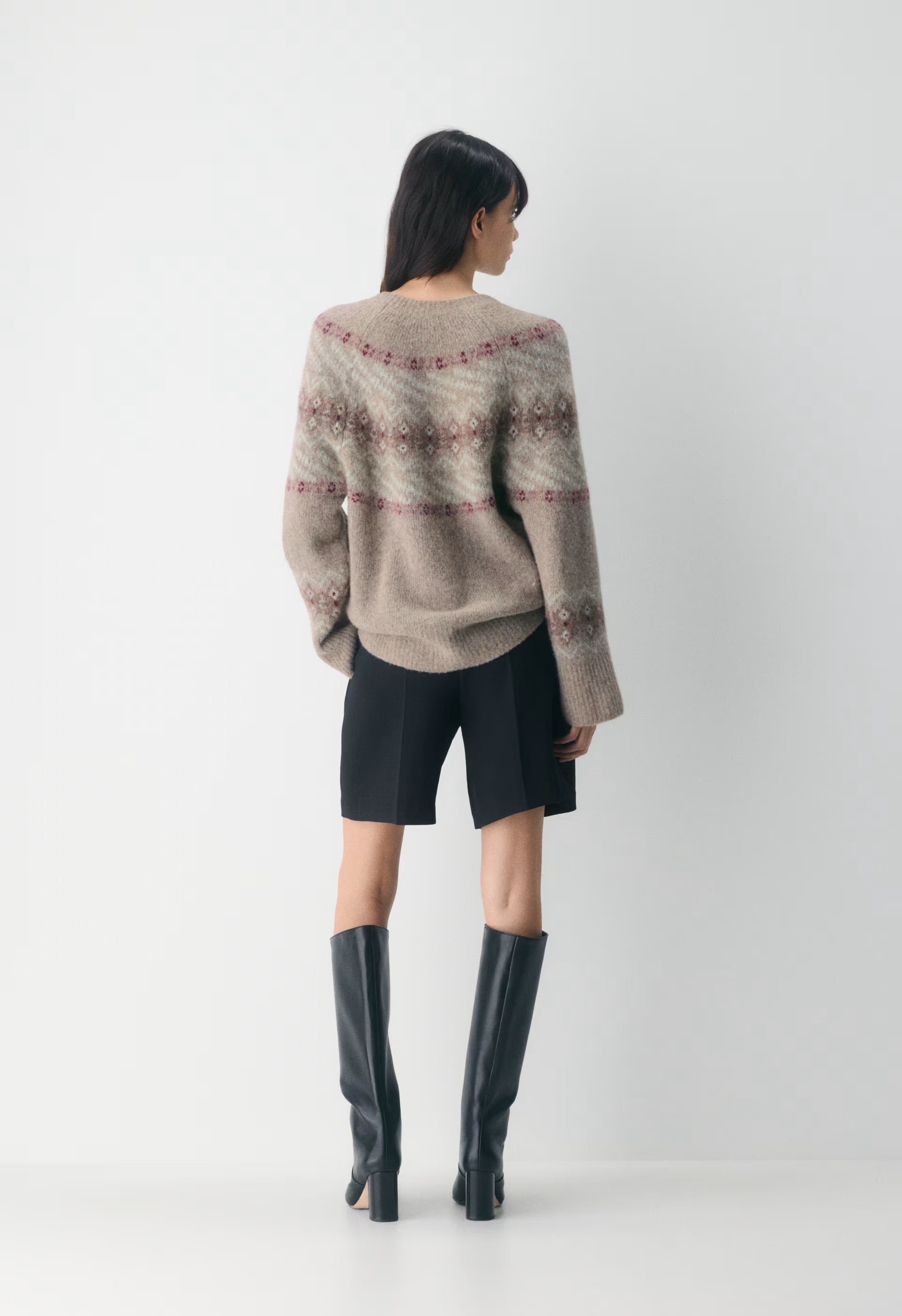 Harlow Sweater - HTHR STN GR /MULTI
