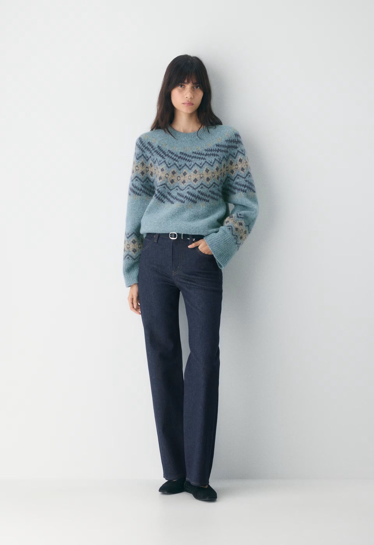 Harlow Sweater - MEDIUM BLUE /MULTI