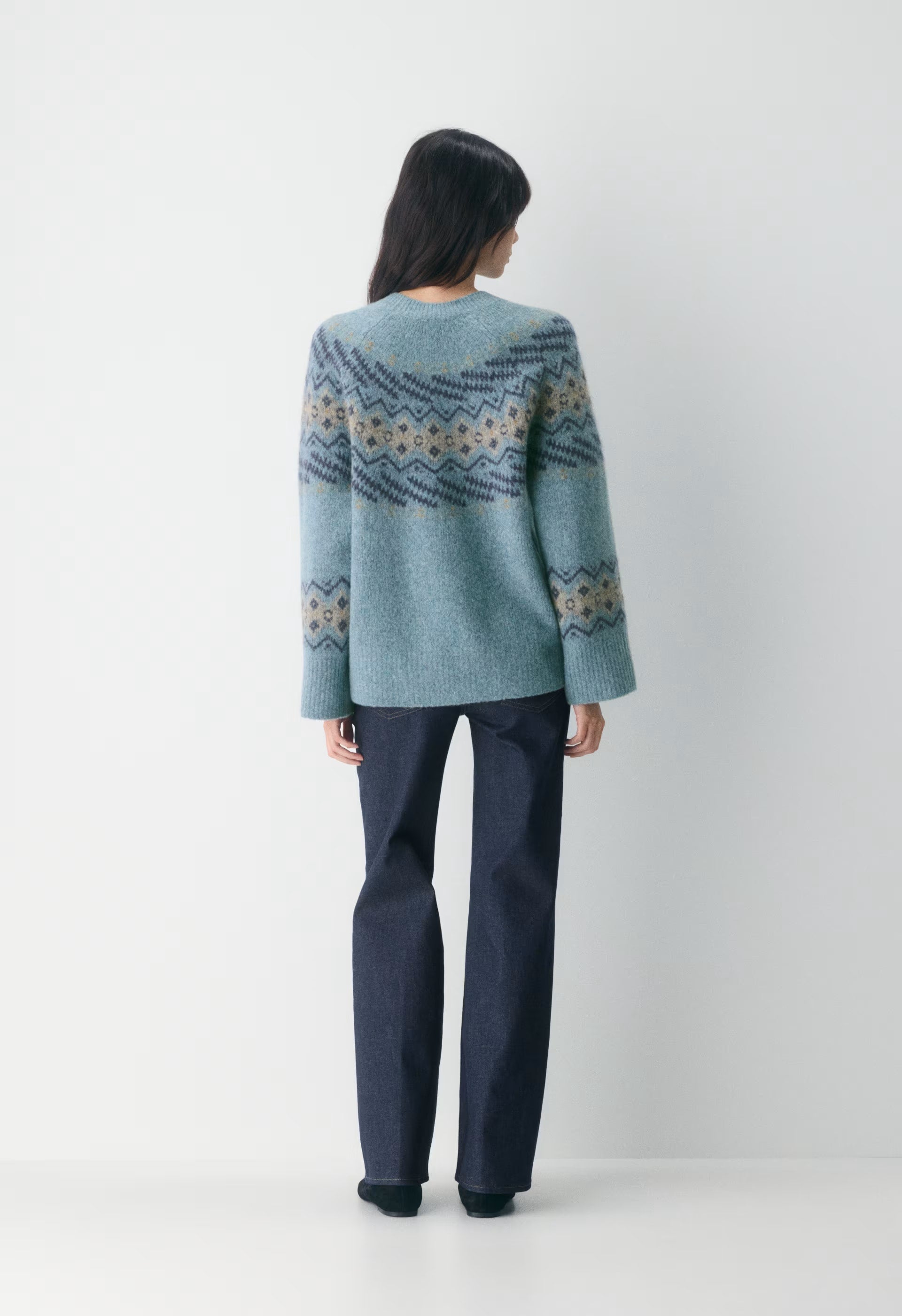 Harlow Sweater - MEDIUM BLUE /MULTI