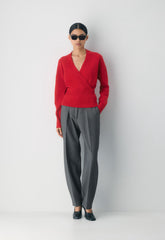 Atticus Merino Wool Sweater - FLASHING RED