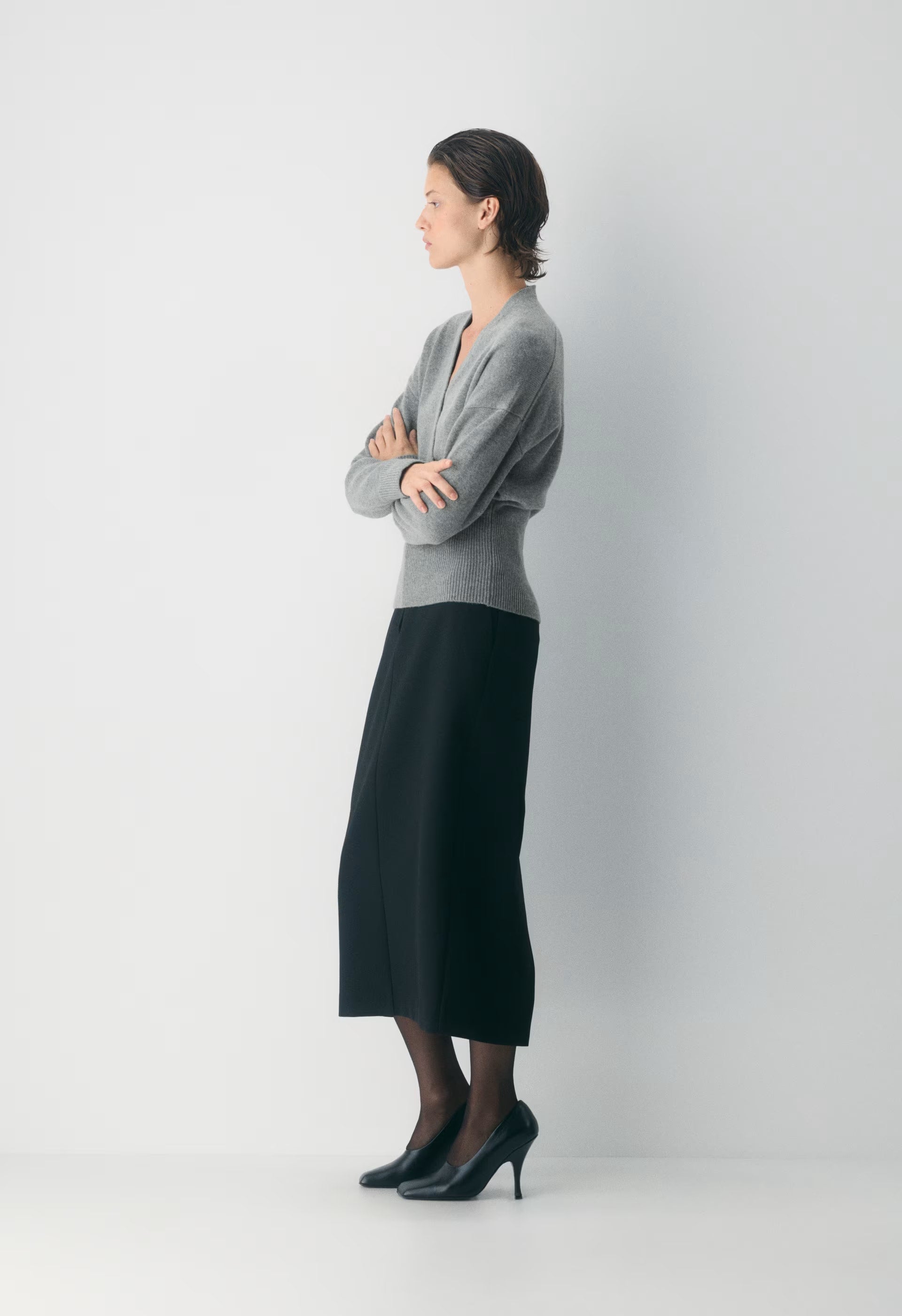 Atticus Merino Wool Sweater - HEATHER DARK GREY
