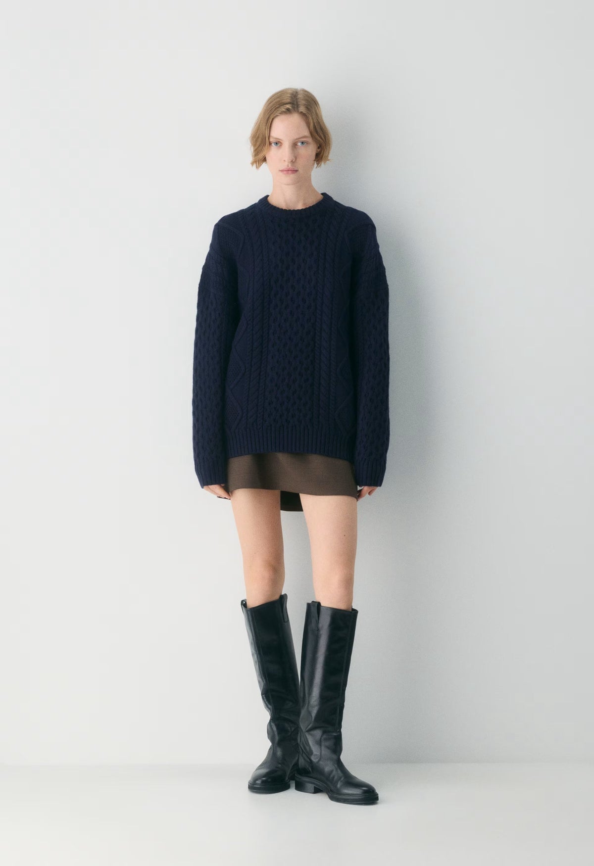 Heritage Knit Merino Wool Crew Sweater - ADMIRAL