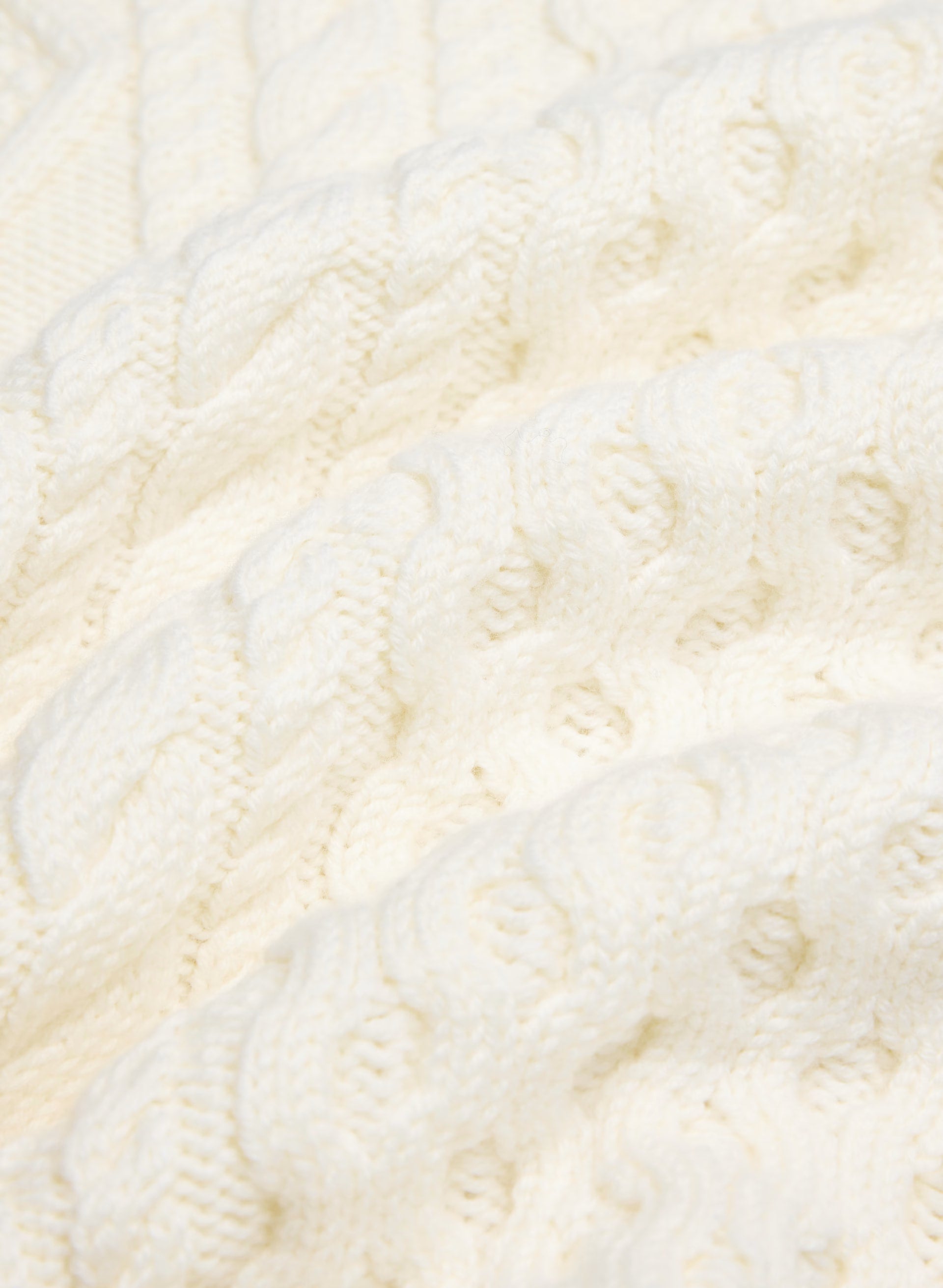 Heritage Knit Merino Wool Crew Sweater - WHISPER WHITE
