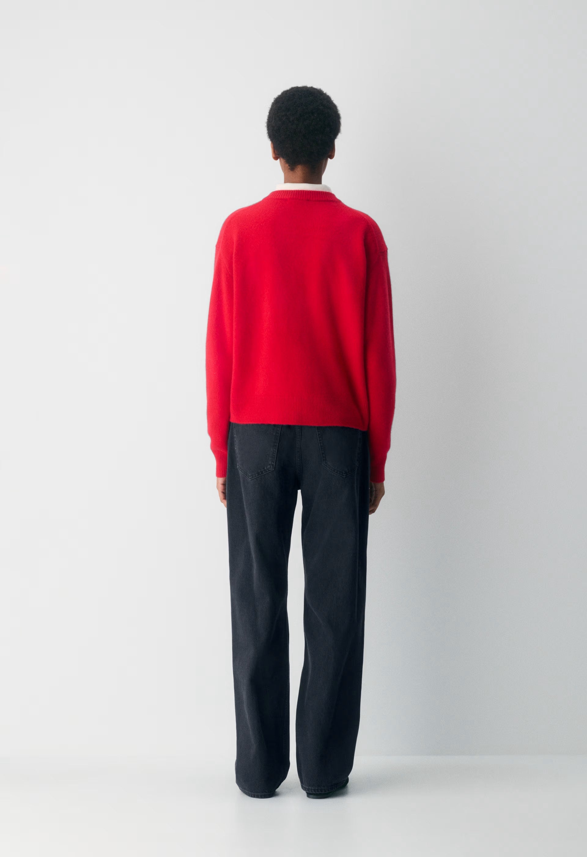 Essential Cashmere Acclaim Cardigan - FLASHING RED