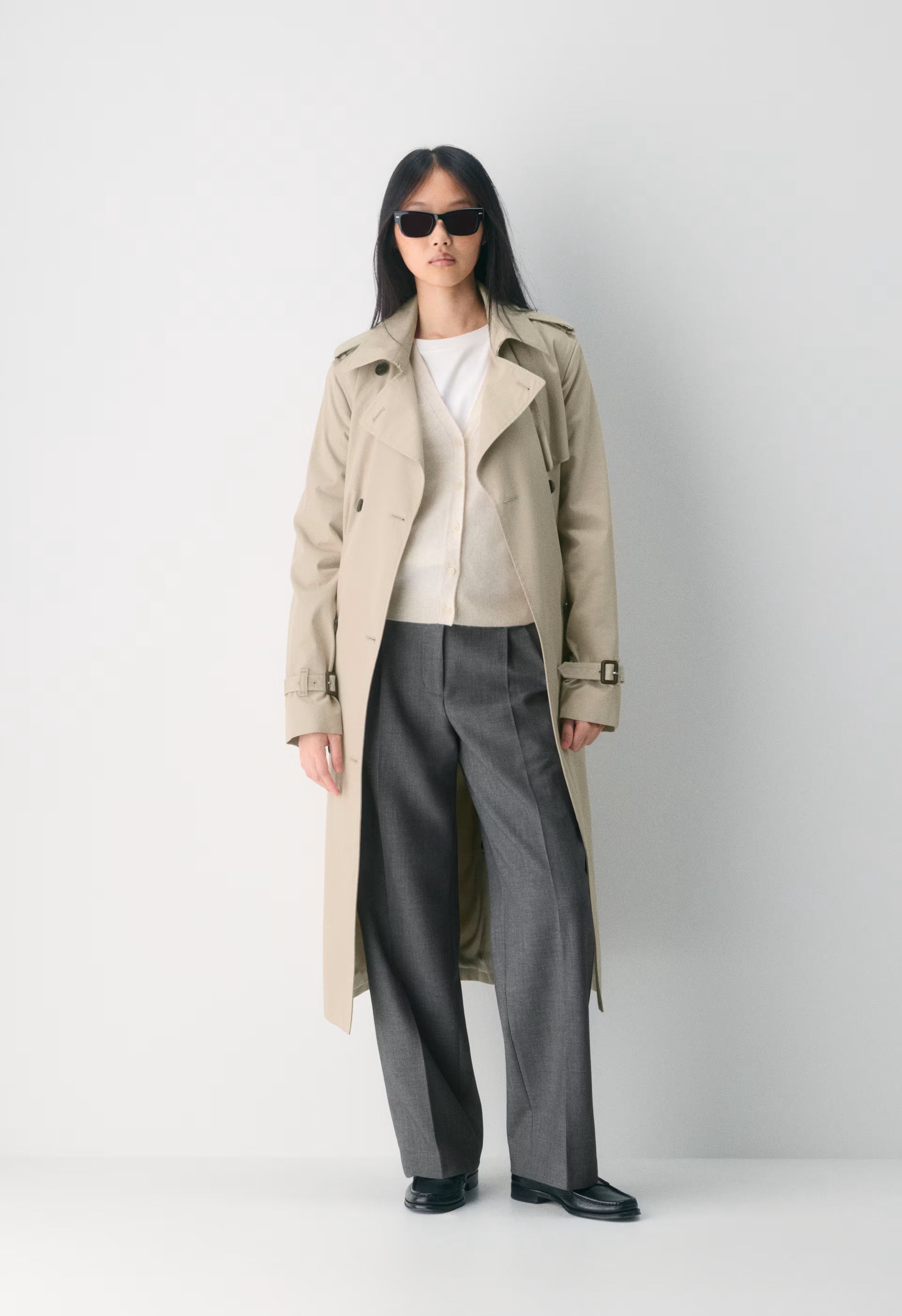 Bare Cashmere Laureate Cardigan - HEATHER LIGHT OATMEAL