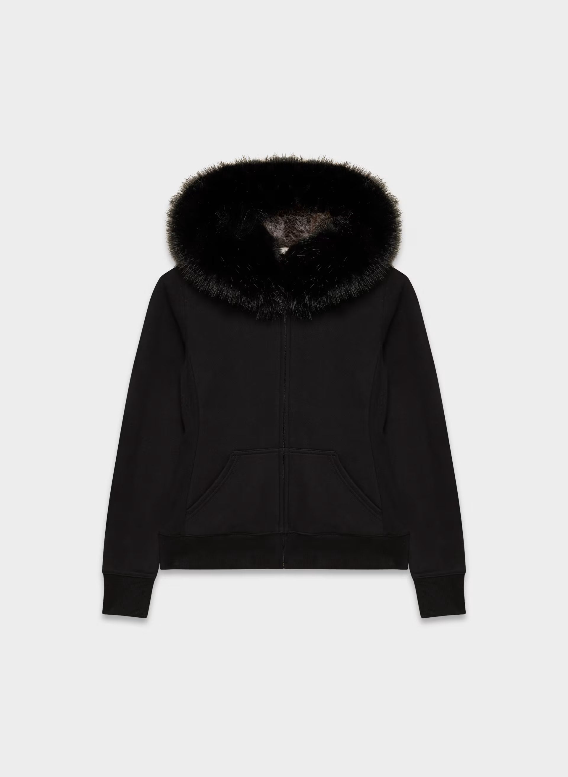 Cozy Sweatfleece Snug Zip Hoodie - BLACK/BLACK