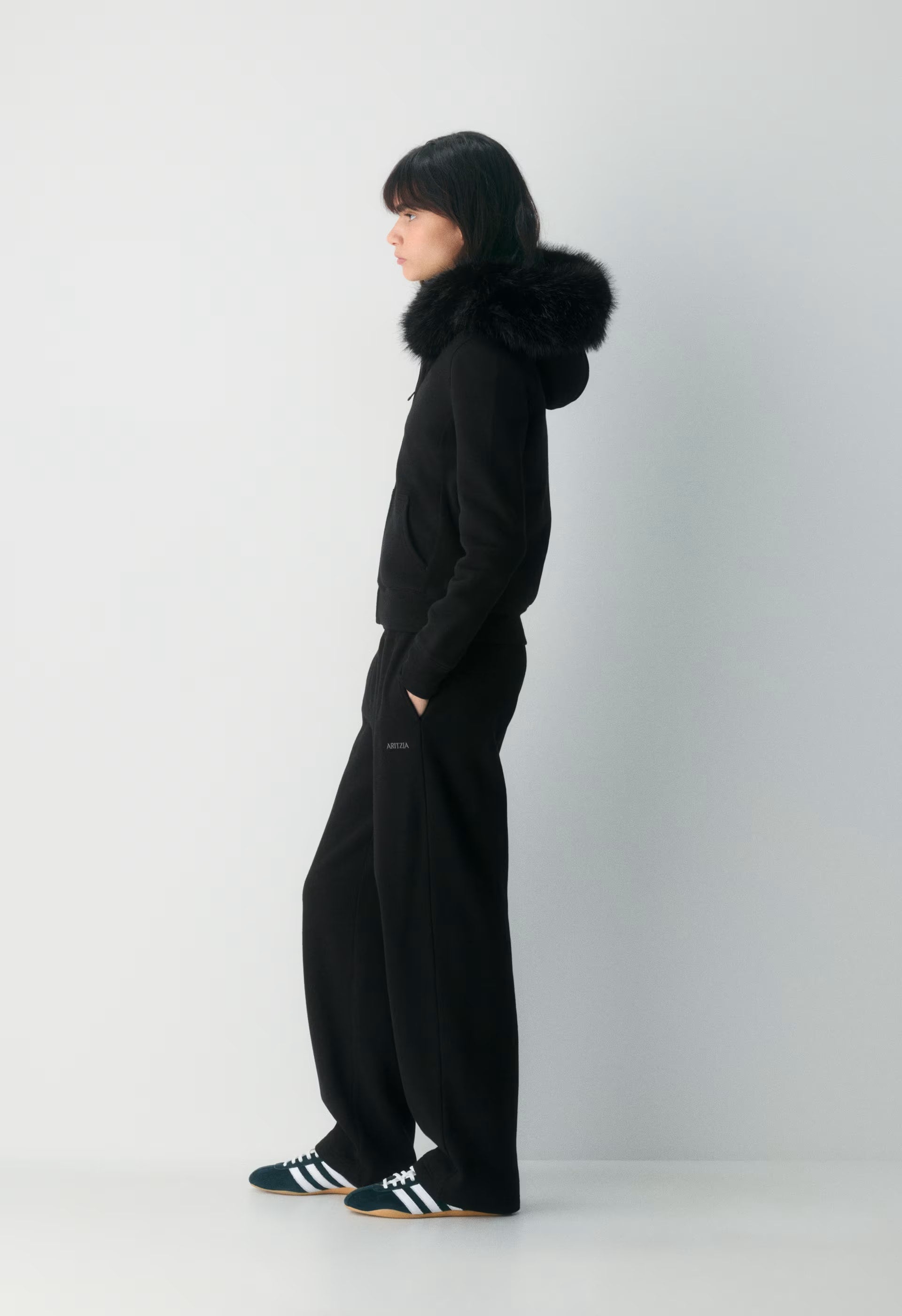 Cozy Sweatfleece Snug Zip Hoodie - BLACK/BLACK