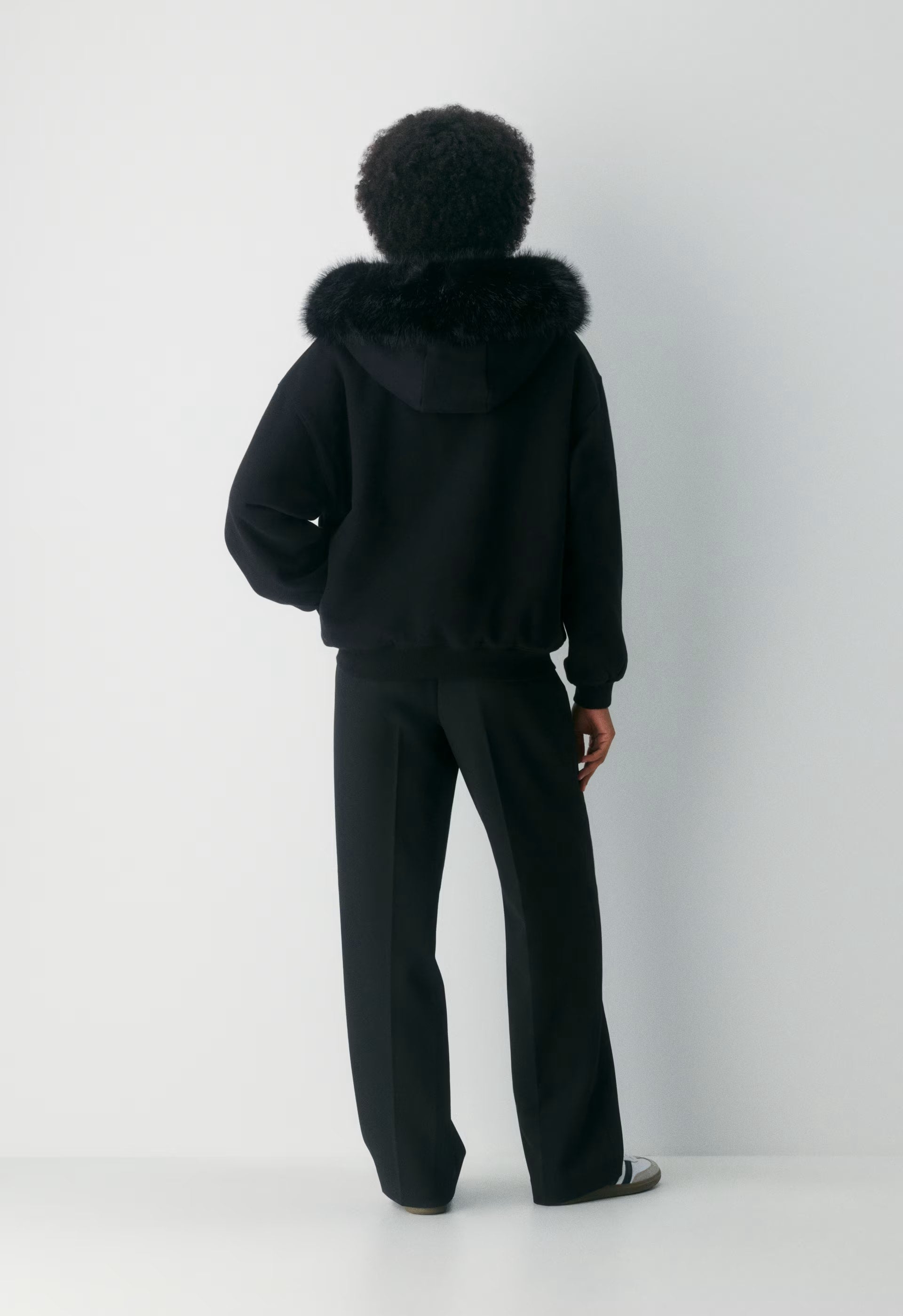 Cozy Sweatfleece Mega Zip Hoodie - BLACK/BLACK