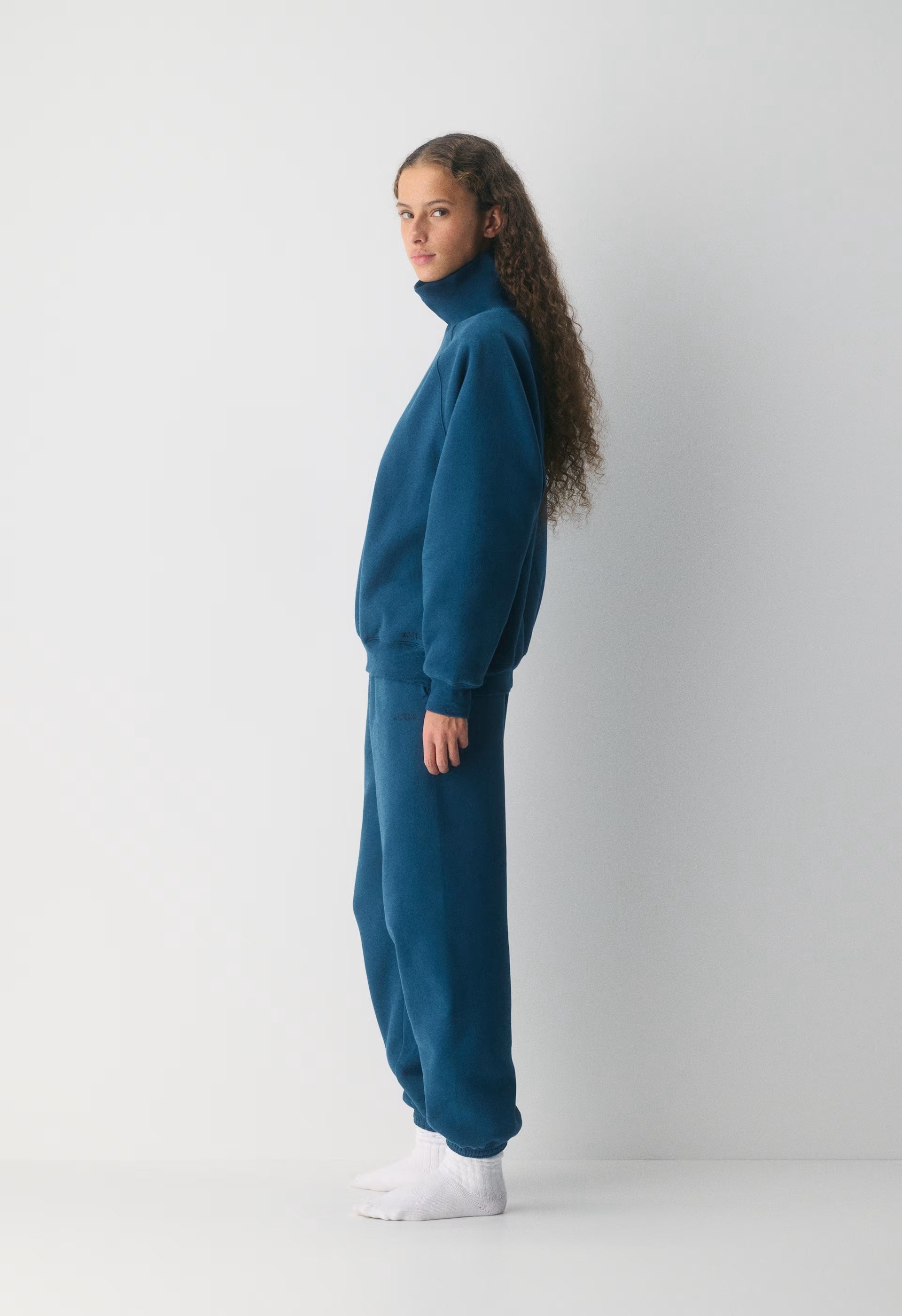 Cozy Sweatfleece Mega Raglan™ Funnel Neck - NOCTURNAL BLUE