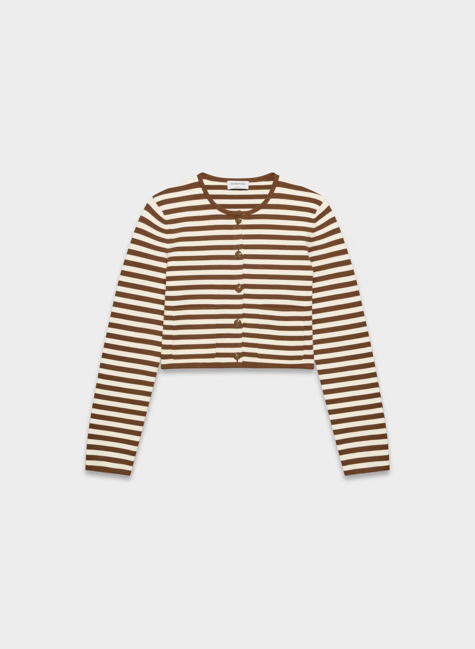 Notable Cardigan - Wonder Yarn - LT BIRCH/ CHCLTR BRN