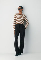 Notable Cardigan - Wonder Yarn - LT BIRCH/ CHCLTR BRN