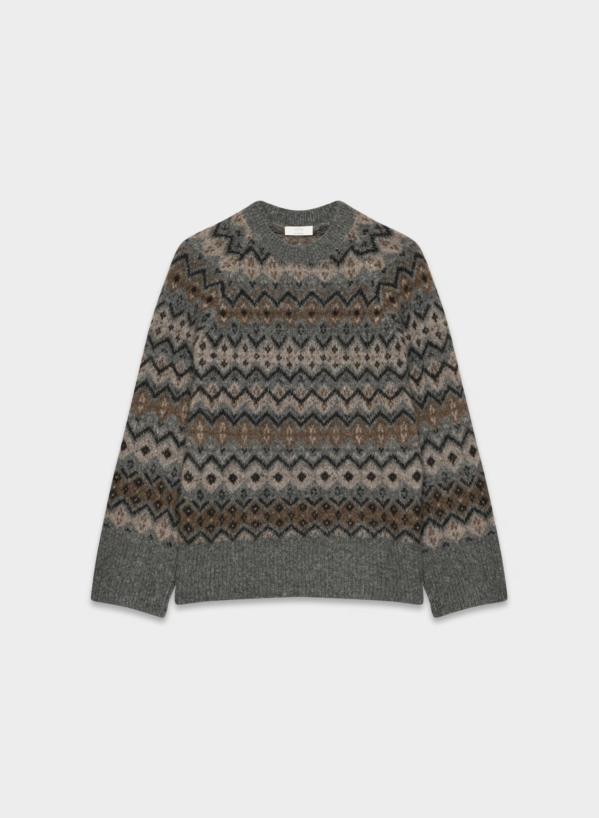 Harlow Sweater - DARK H GREY/ MULTI