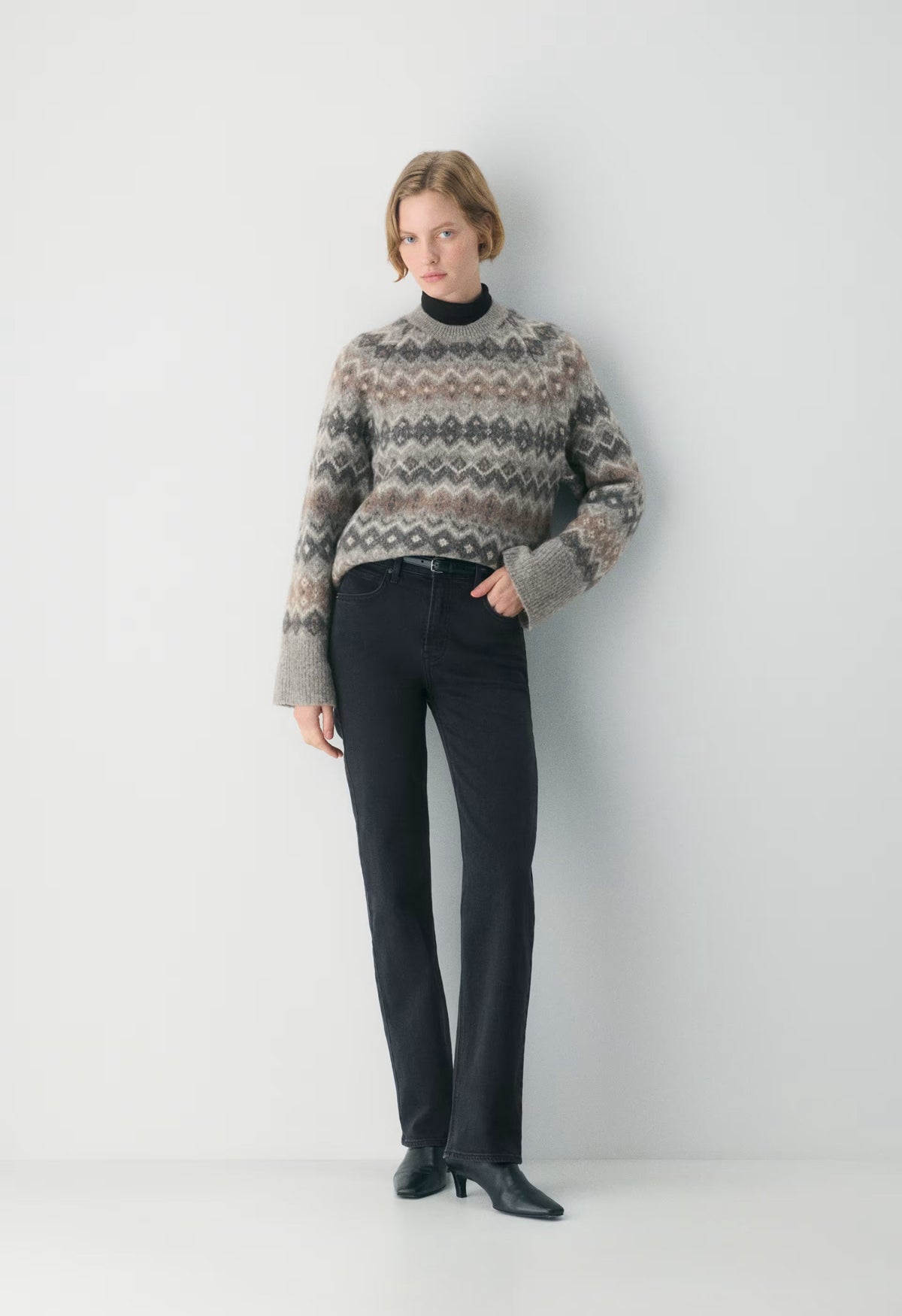 Harlow Sweater - HTH DK GR/ HTH PBL GR