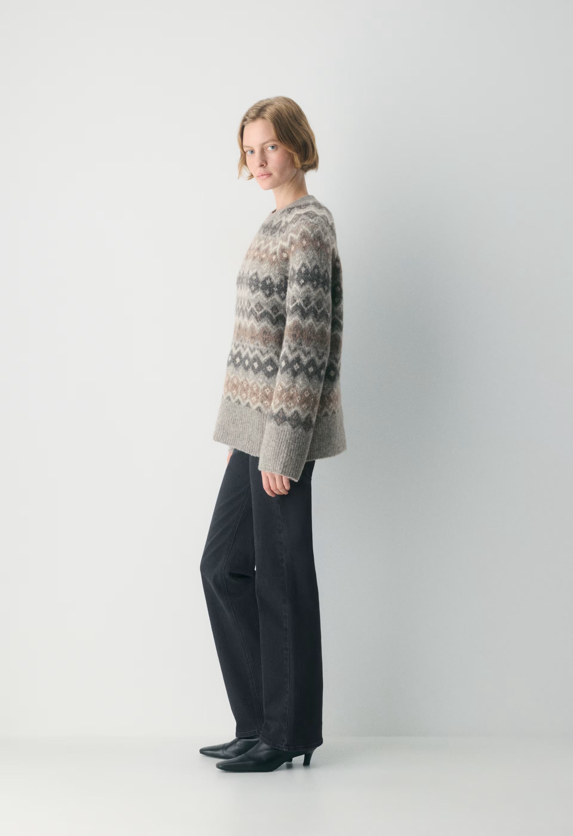 Harlow Sweater - HTH DK GR/ HTH PBL GR