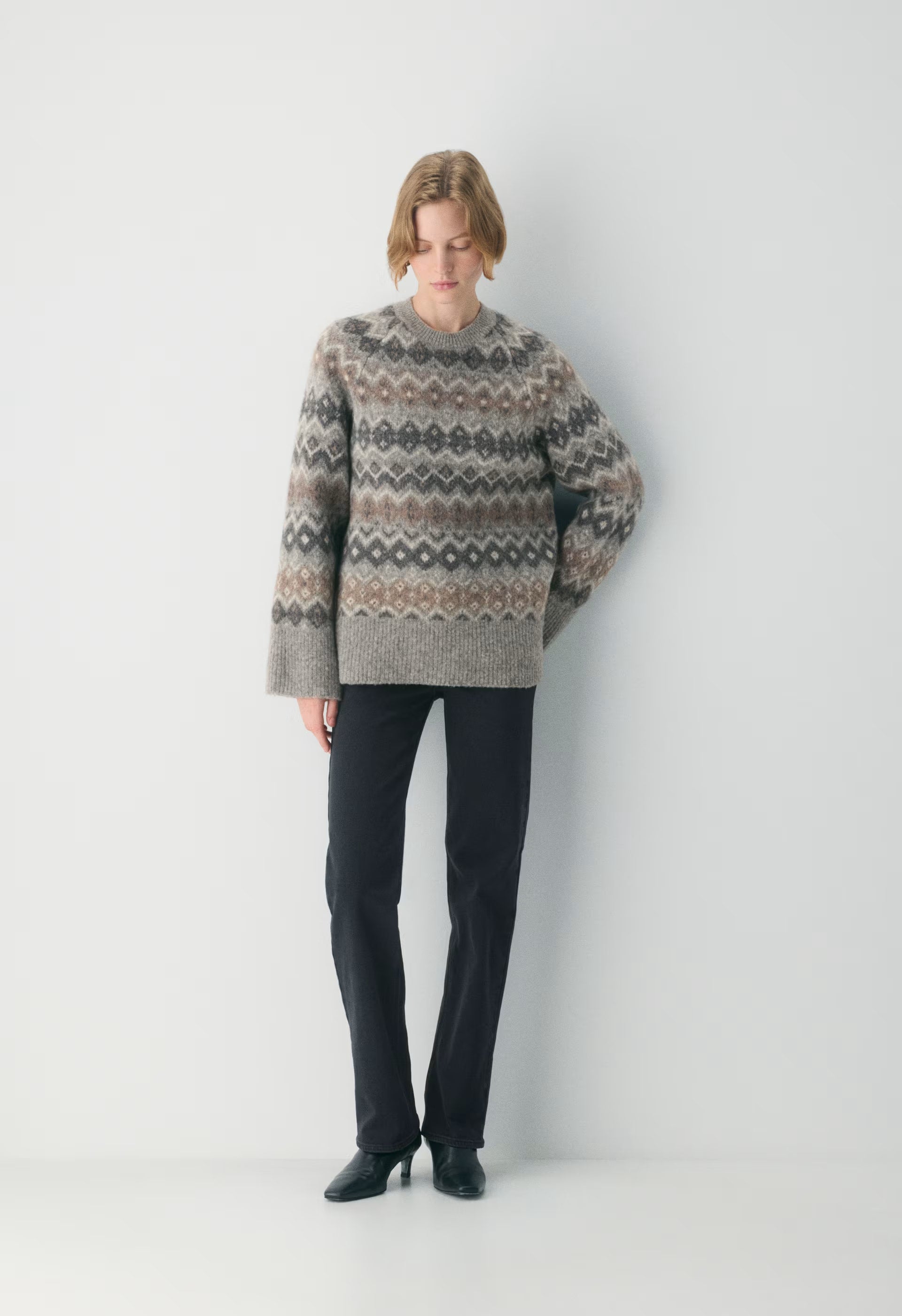 Harlow Sweater - HTH DK GR/ HTH PBL GR