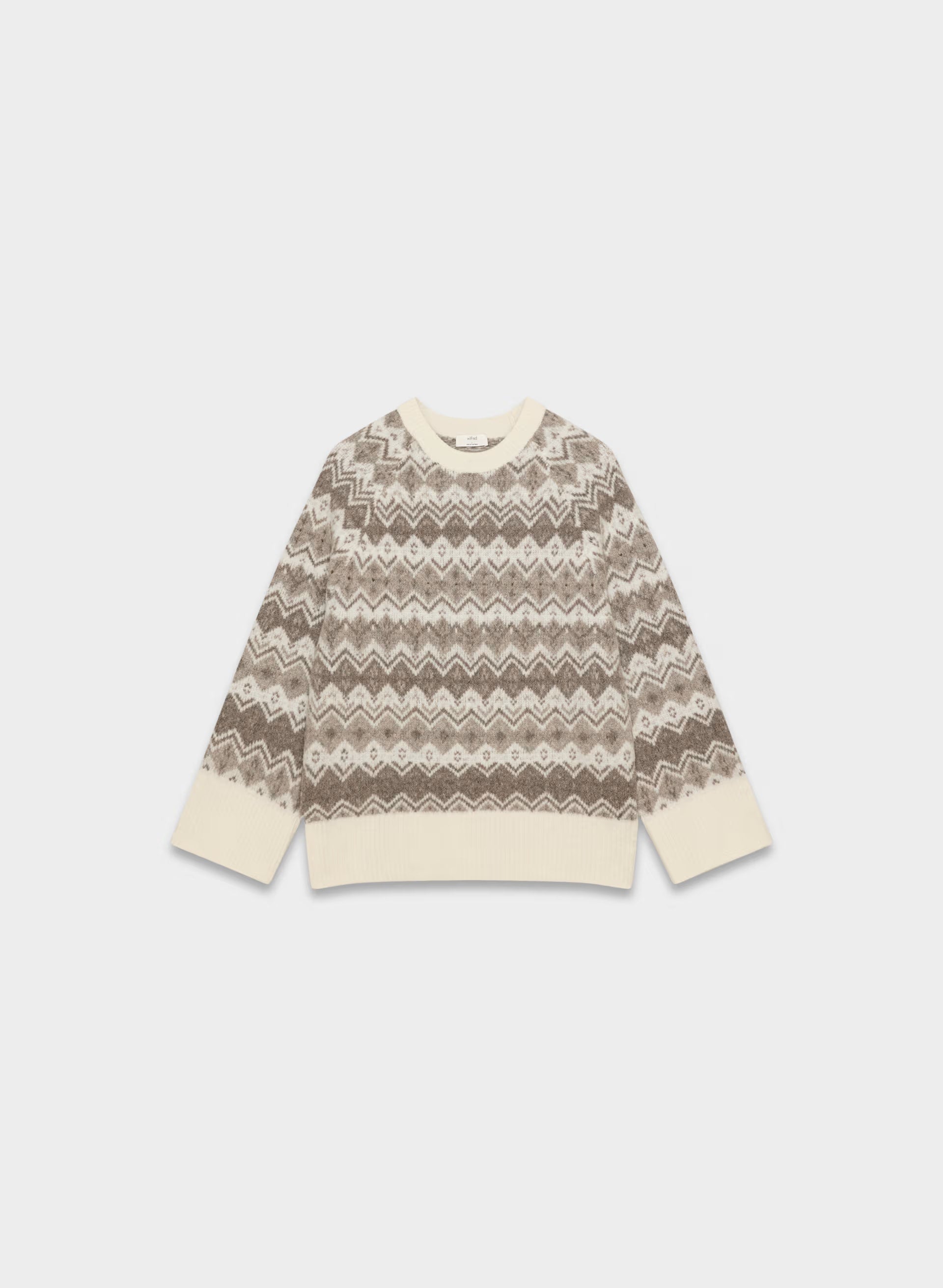 Harlow Sweater - VNTG WT/ HTH STN GR