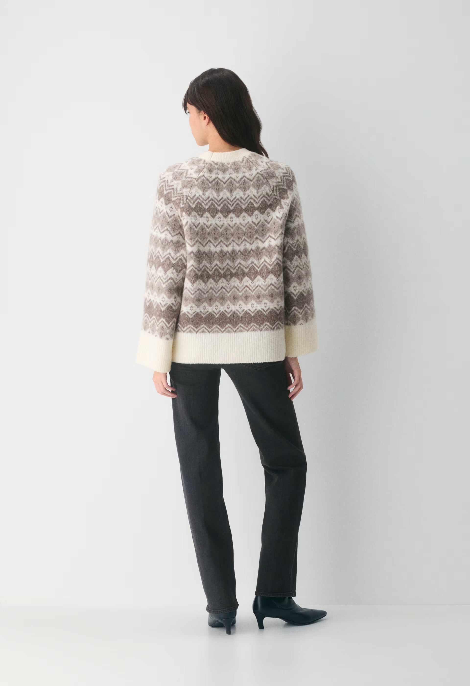 Harlow Sweater - VNTG WT/ HTH STN GR