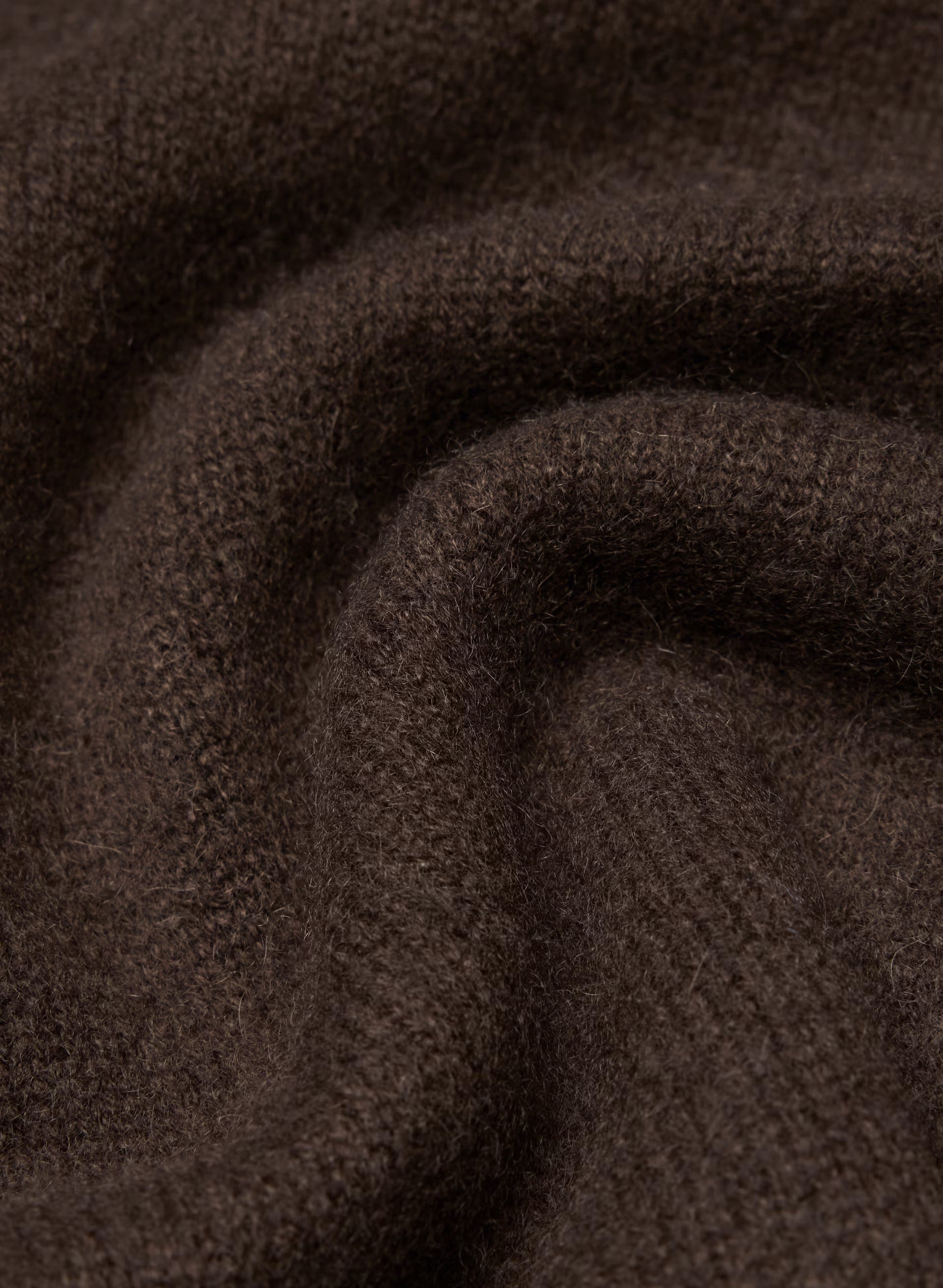 Essential Cashmere Idyllic Zip Hoodie - RICH MOCHA BROWN