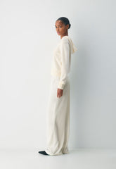 Essential Cashmere Idyllic Zip Hoodie - WHISPER WHITE