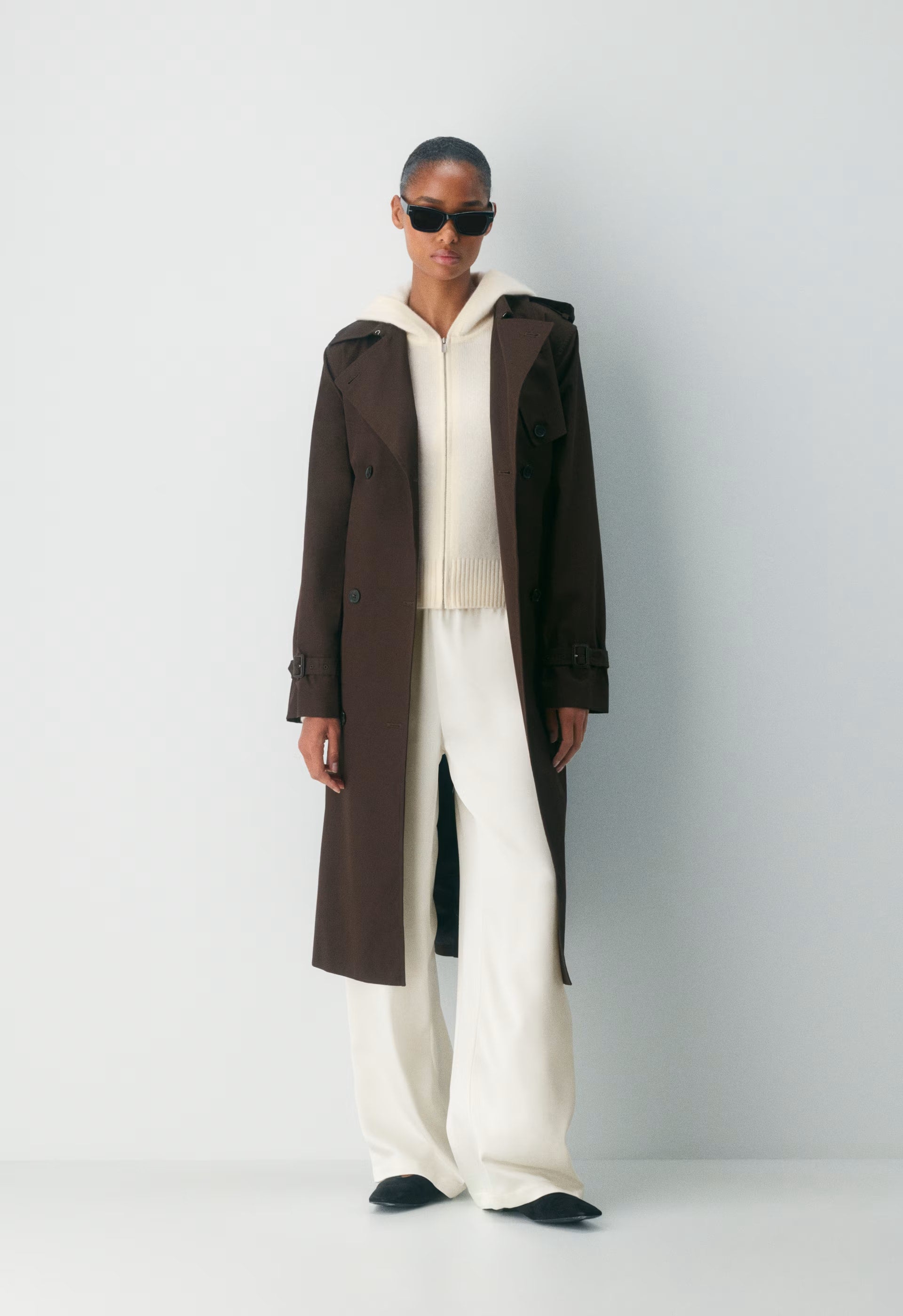 Essential Cashmere Idyllic Zip Hoodie - WHISPER WHITE