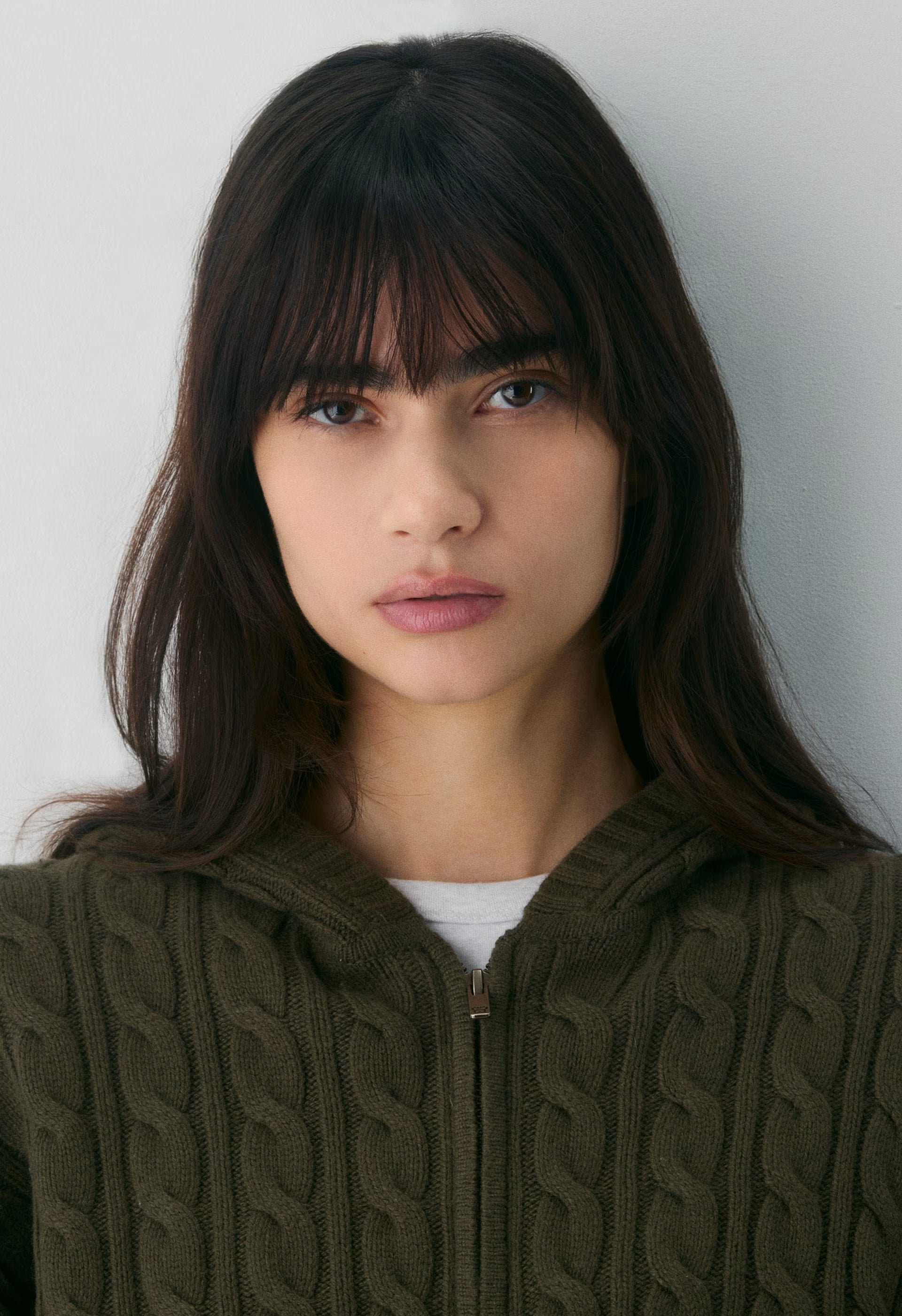 Octavia Zip Hoodie - DARK OLIVE