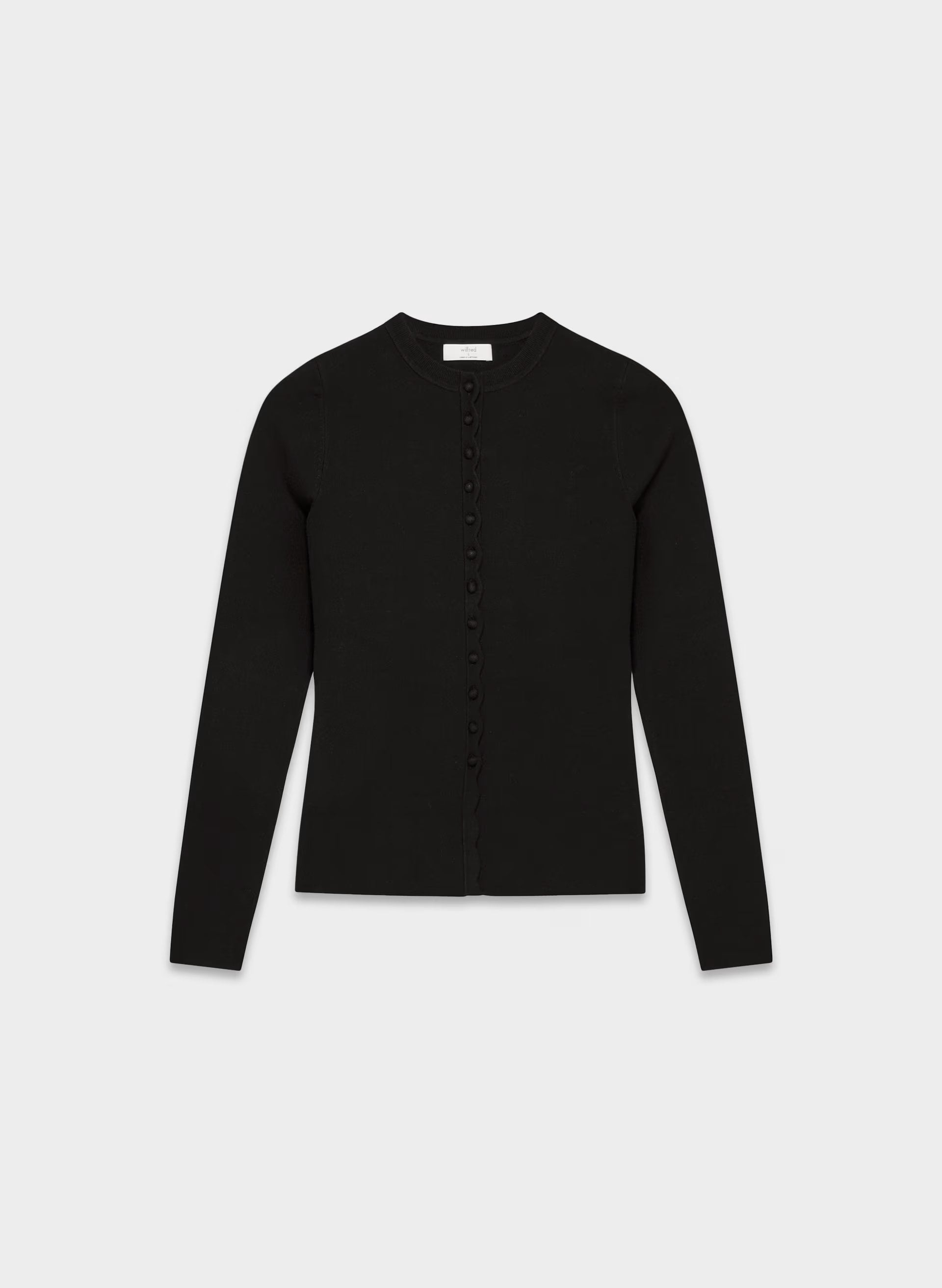 Shelly Cardigan - Wonder Yarn - BLACK