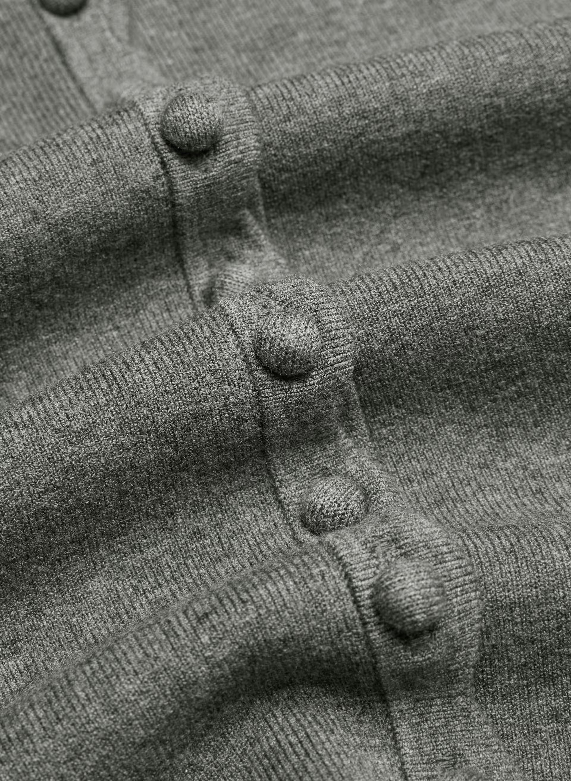 Shelly Cardigan - Wonder Yarn - HEATHER DARK GREY