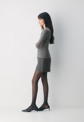 Shelly Cardigan - Wonder Yarn - HEATHER DARK GREY