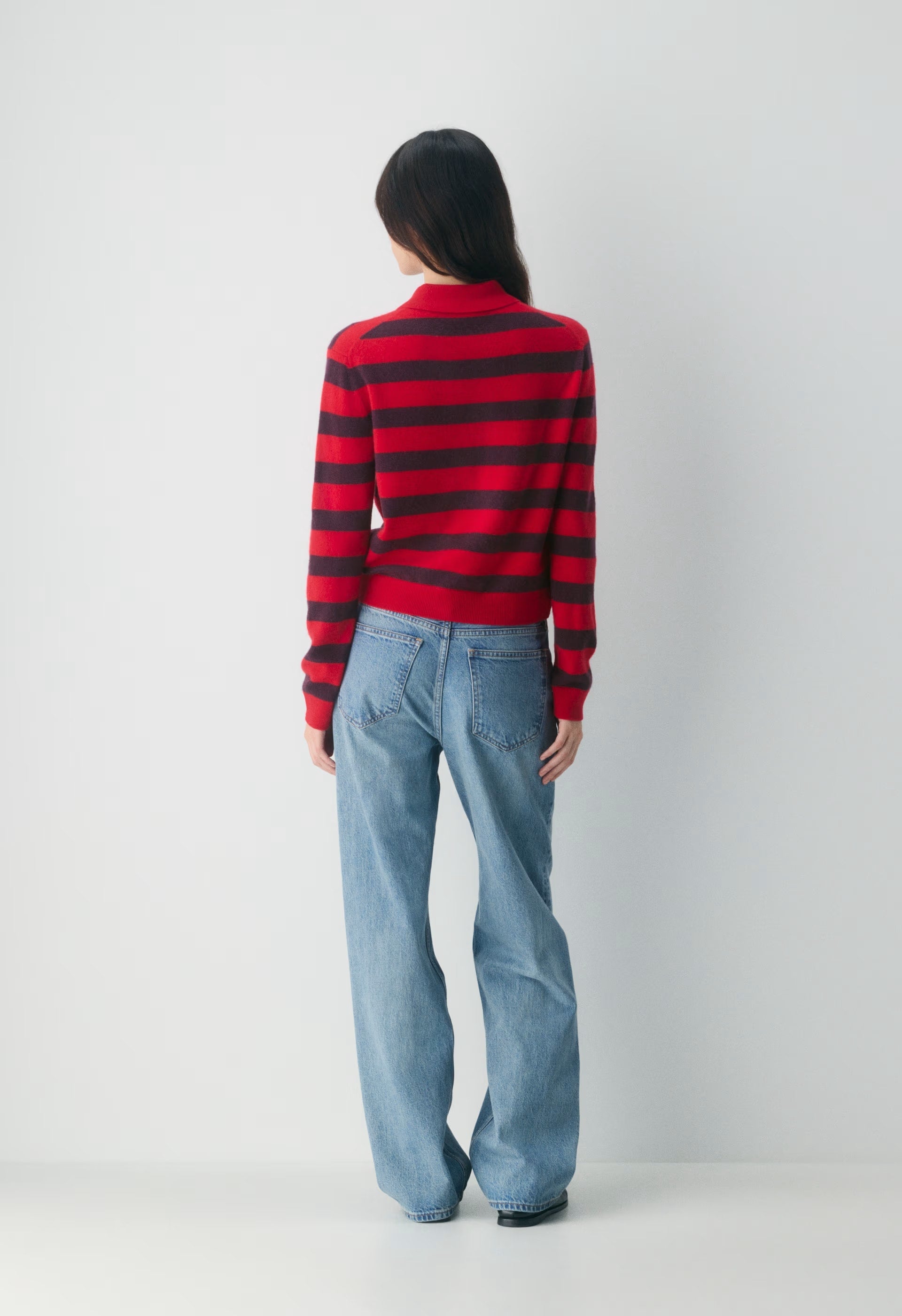 Bare Cashmere Cellini Sweater - FLASHING RD/CARDAMON