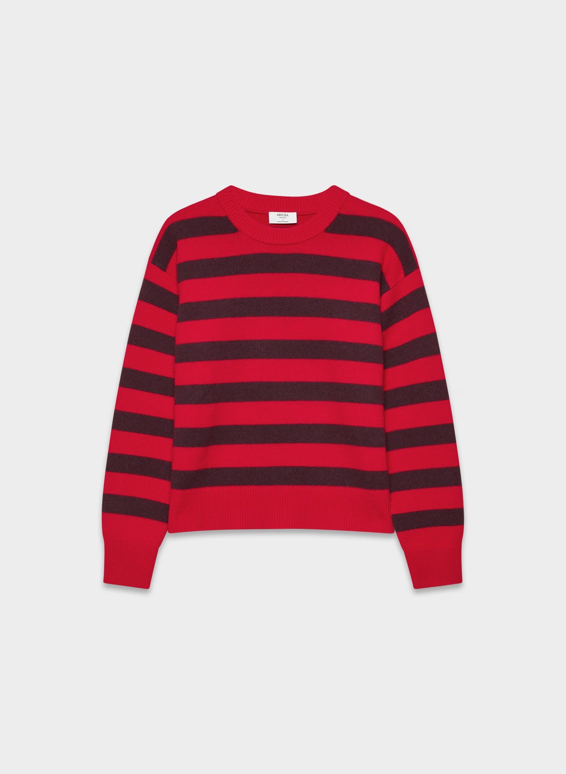 Essential Cashmere Relic Sweater - FLASHING RD/CARDAMON